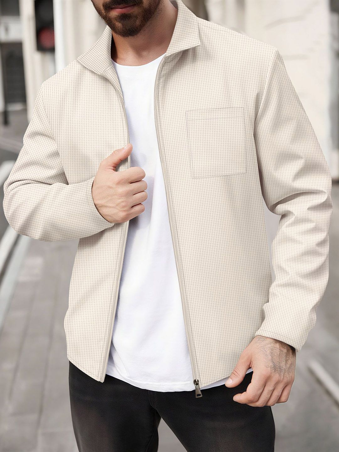 Buy StyleCast x Revolte Stand Collar Tailored Jacket - Jackets for