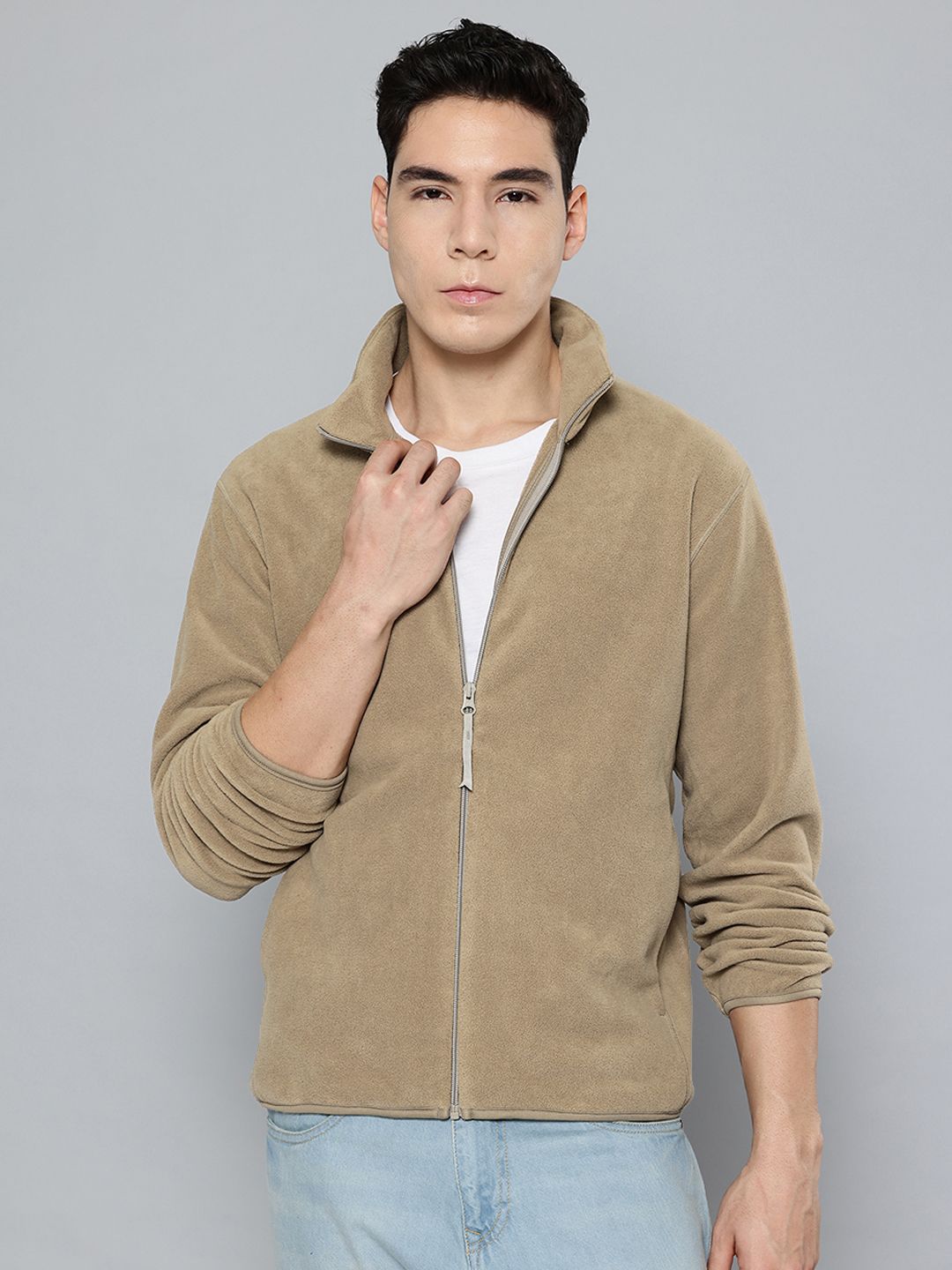Fort Collins Fleece Mock Collar Tailored Jacket