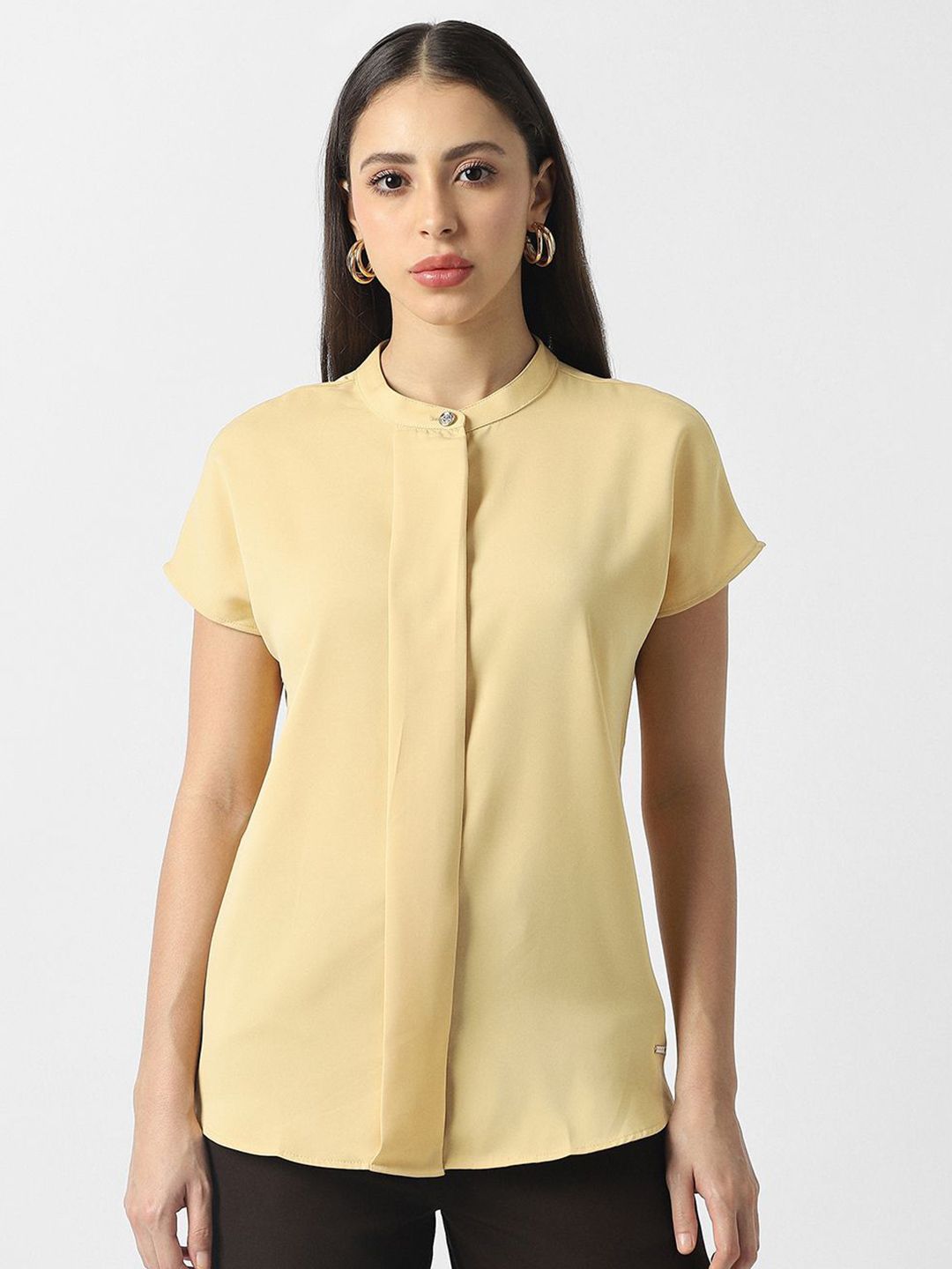Van Heusen Woman Van Heusen Woman Mandarin Collar Formal Shirt