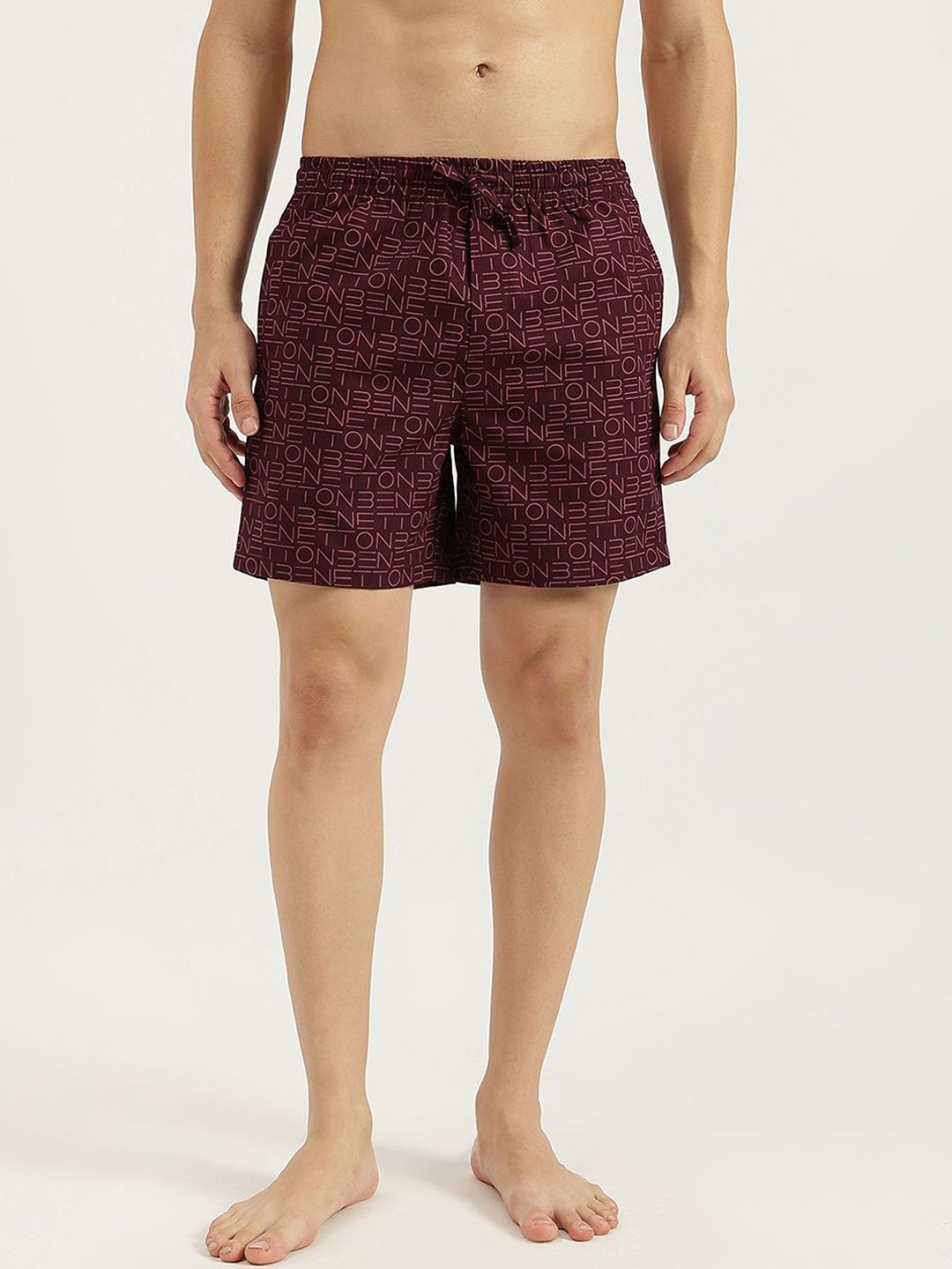 United Colors of Benetton Men Printed Pure Cotton Mid-Rise Breathable Boxers
