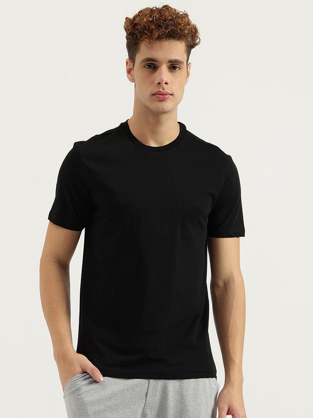 United Colors of Benetton Round Neck Regular Sleeves Relaxed Fit T-shirt