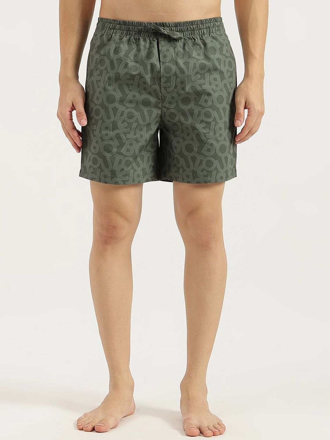 United Colors of Benetton United Colors of Benetton Printed Pure Cotton Mid-Rise Breathable Boxers
