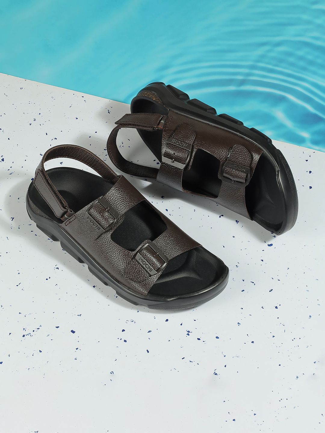 Mochi Men Leather Comfort Sandals