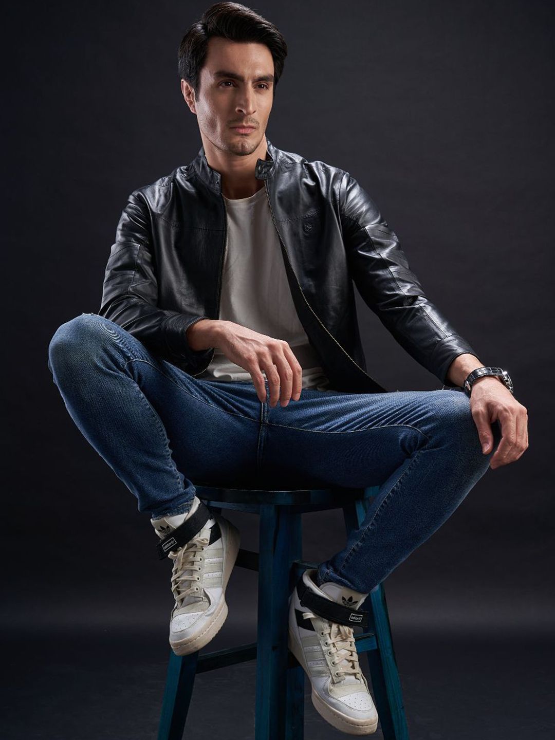 Buy StyleCast x Revolte Men Lightweight Oversized Leather Jacket
