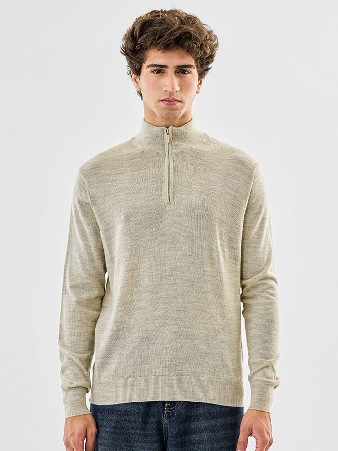 Snitch Snitch Men High Neck Long Sleeves Pullover