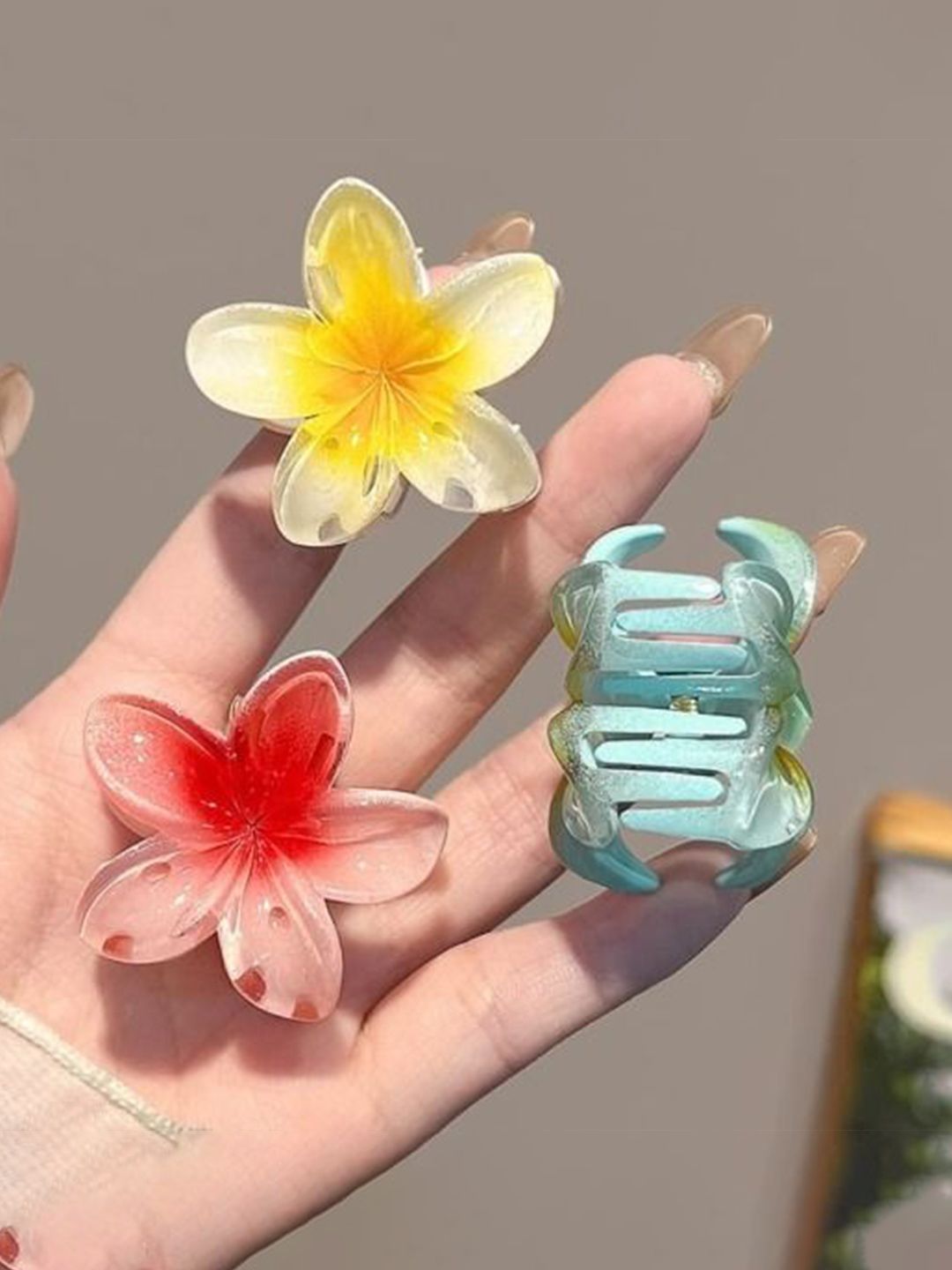 【MARNO】Jules hair clip Buy SCORPIUS Women Set of 6 Claw Clip - Hair Accessory for Women