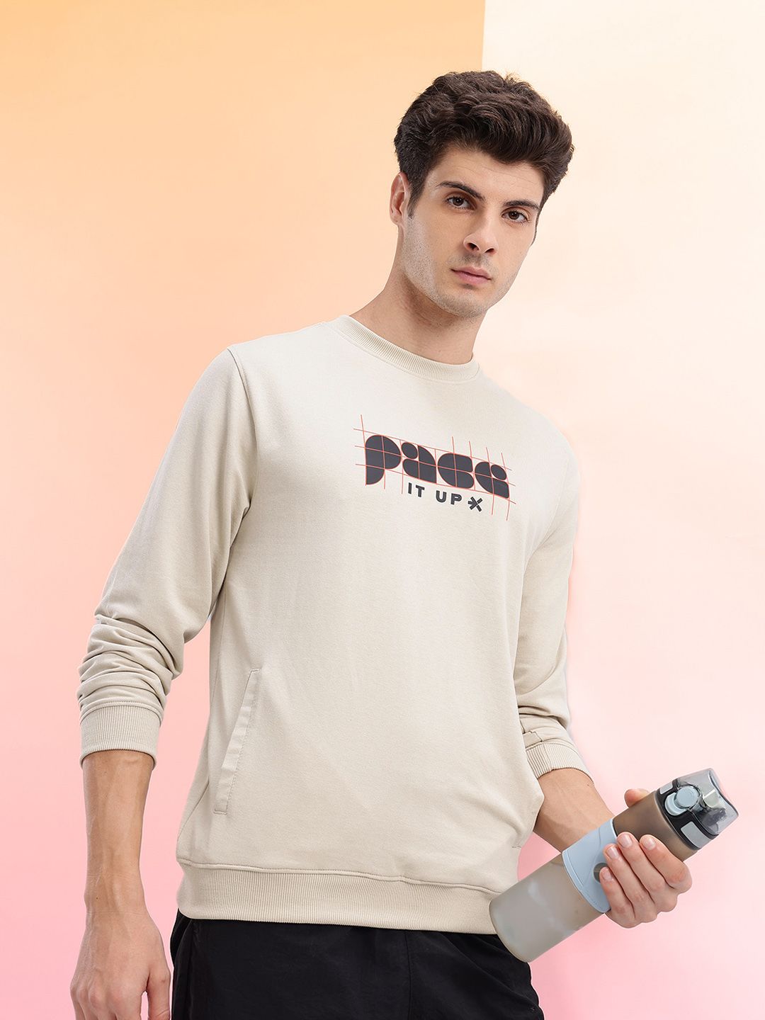 HRX by Hrithik Roshan Printed Running Sweatshirt