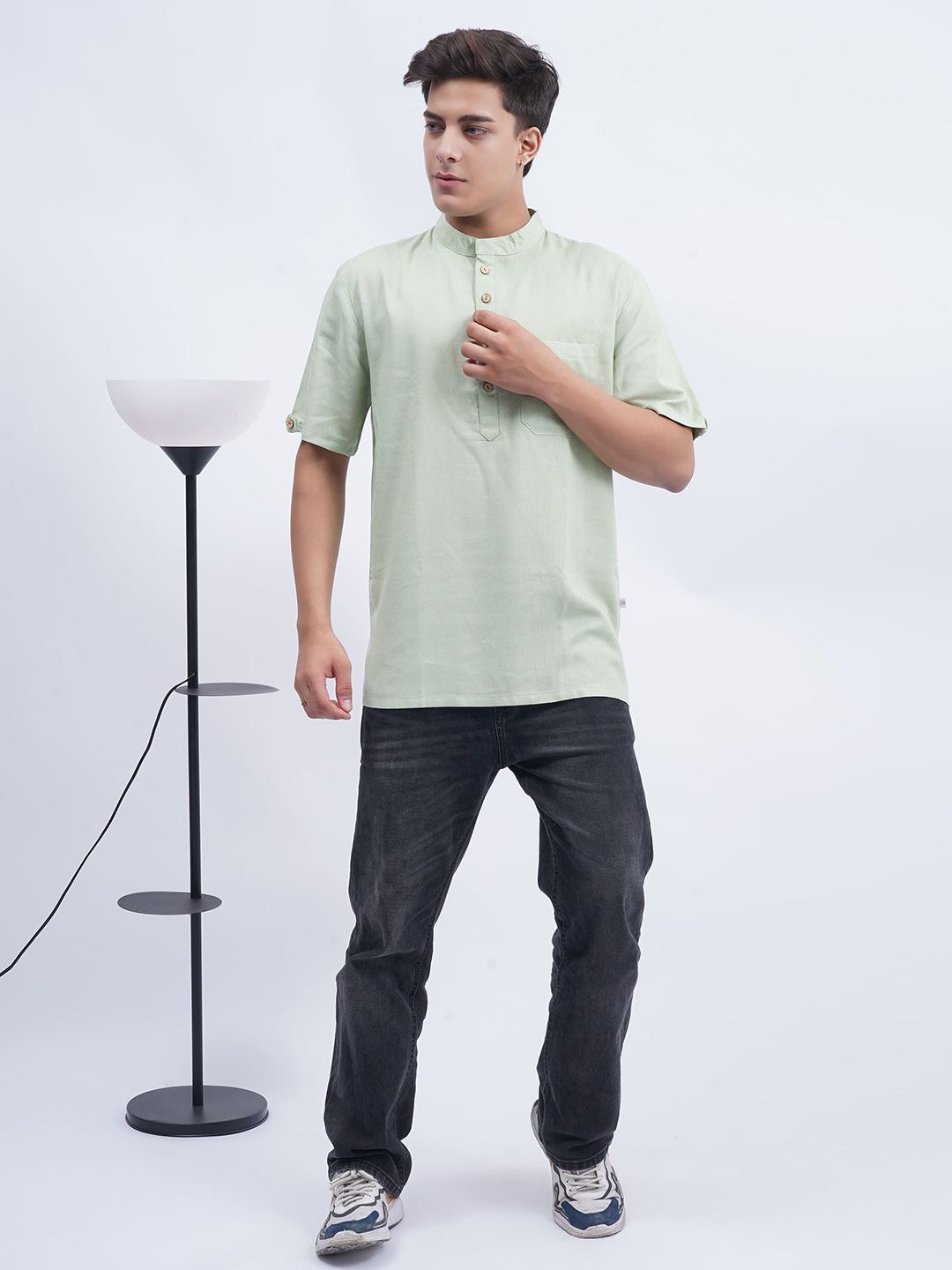 Cot'N Soft Men Solid Daily Cotton Straight Kurta