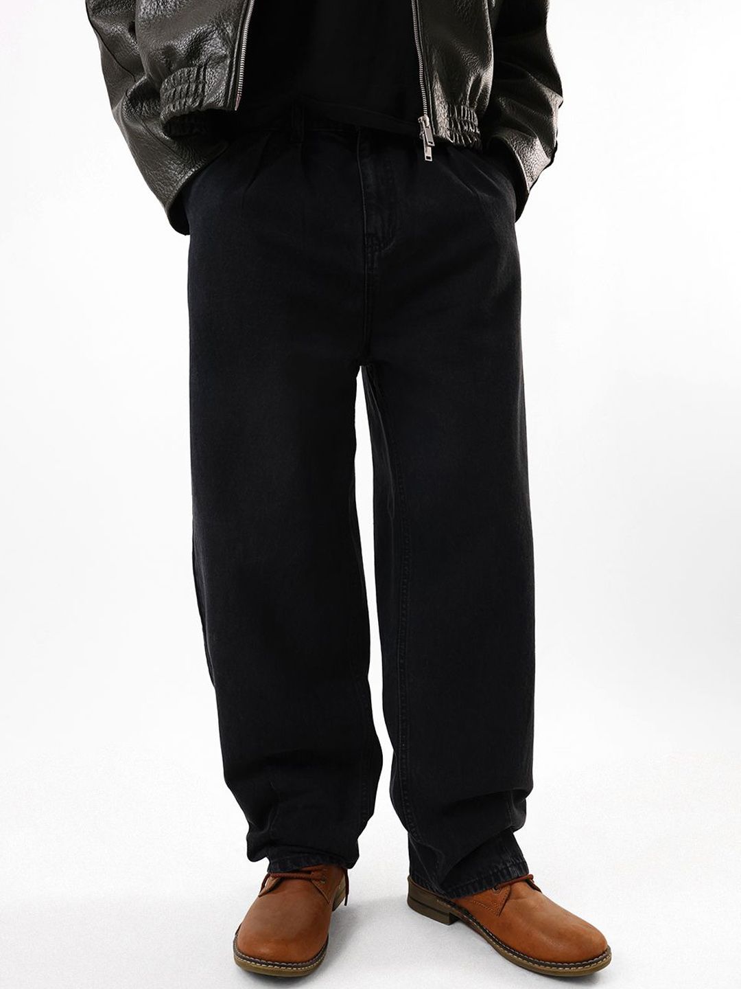 Hubberholme Men Comfort Straight Fit Mid-Rise Cotton Jeans