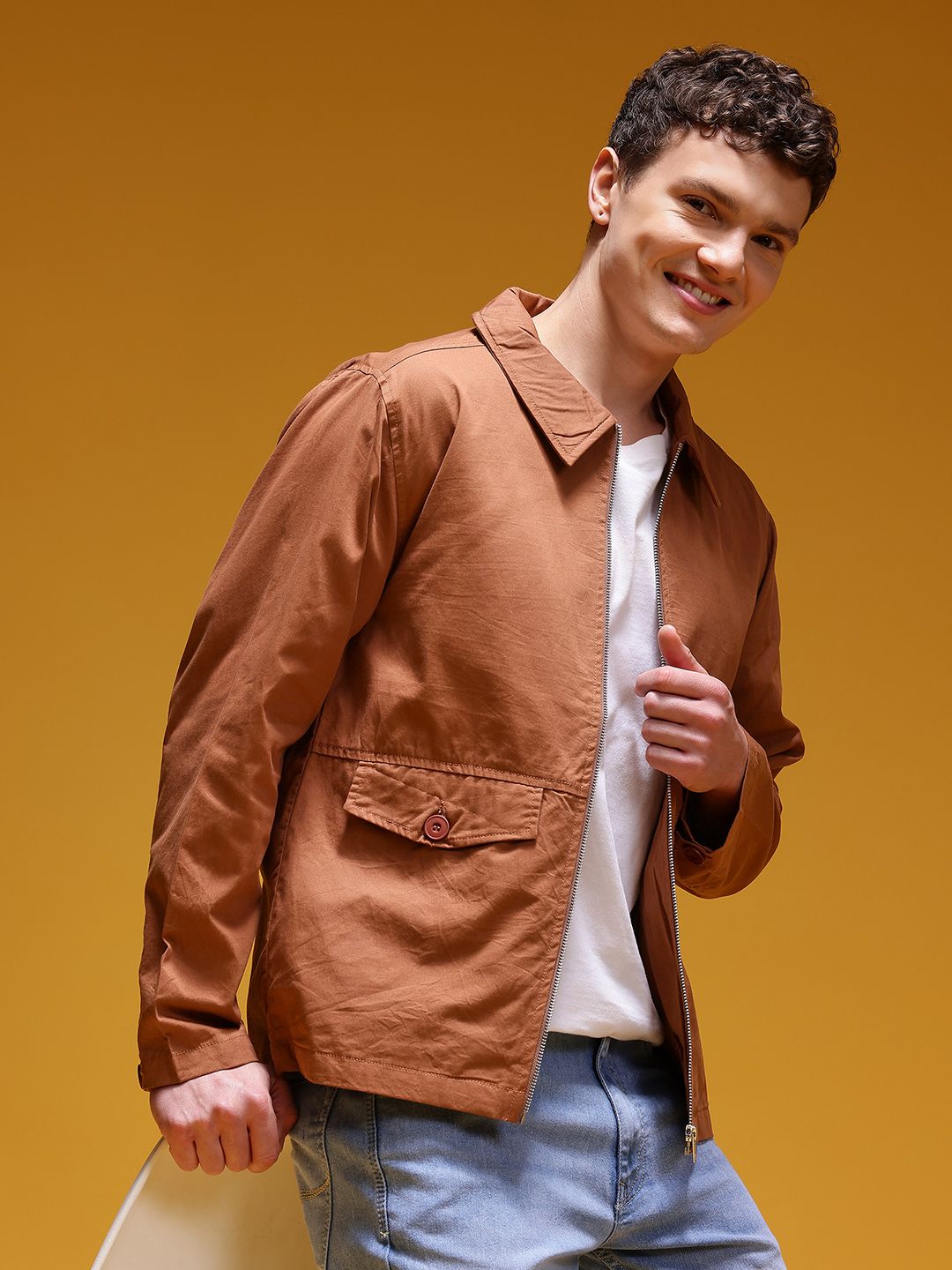 HERE&NOW Spread Collar Tailored Jacket