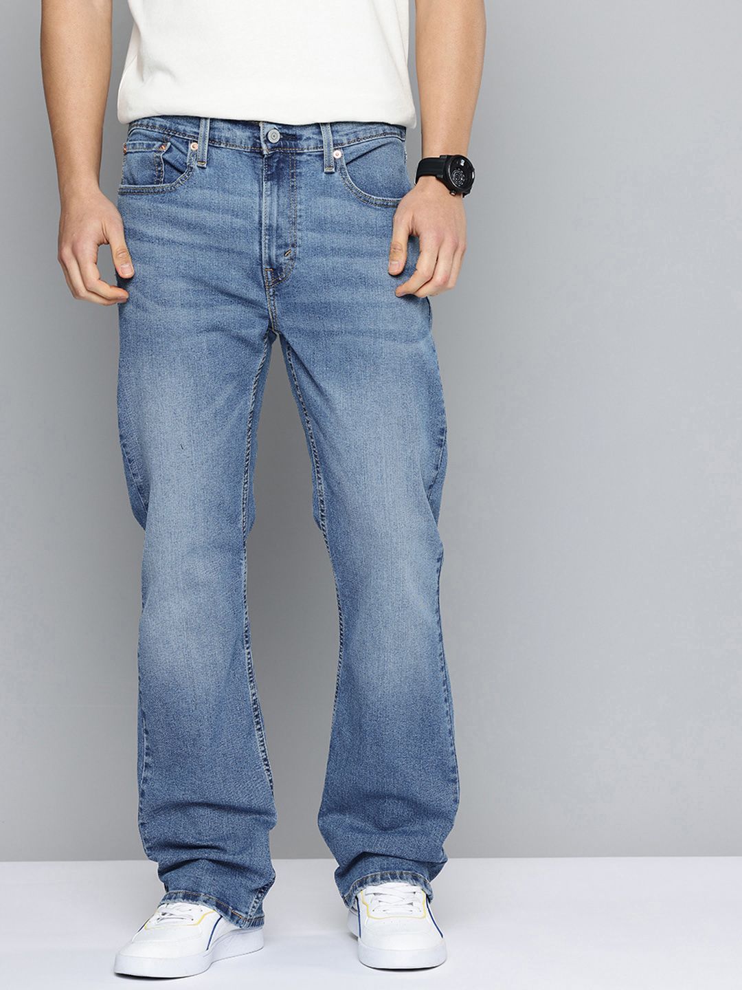 Levis Men 527 Bootcut Heavy Fade Stretchable Jeans