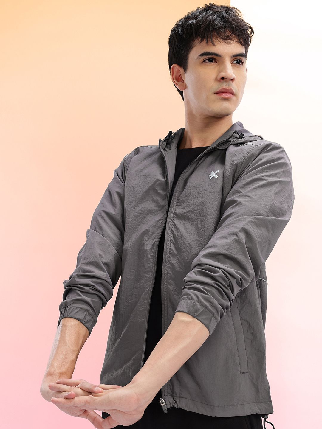 HRX by Hrithik Roshan Paneled Training Sports Jacket