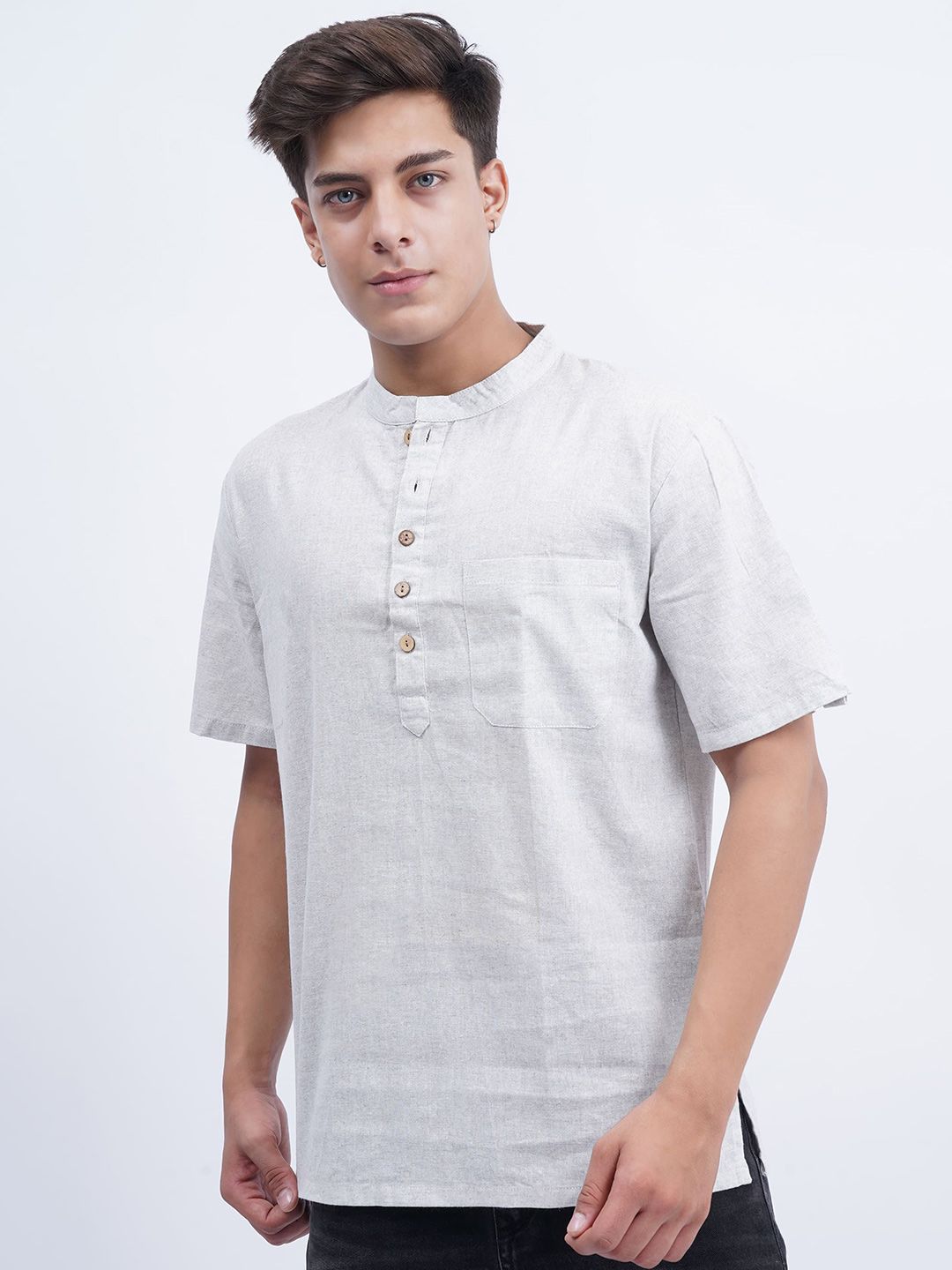 Cot'N Soft Men Solid Daily Cotton Straight Kurta