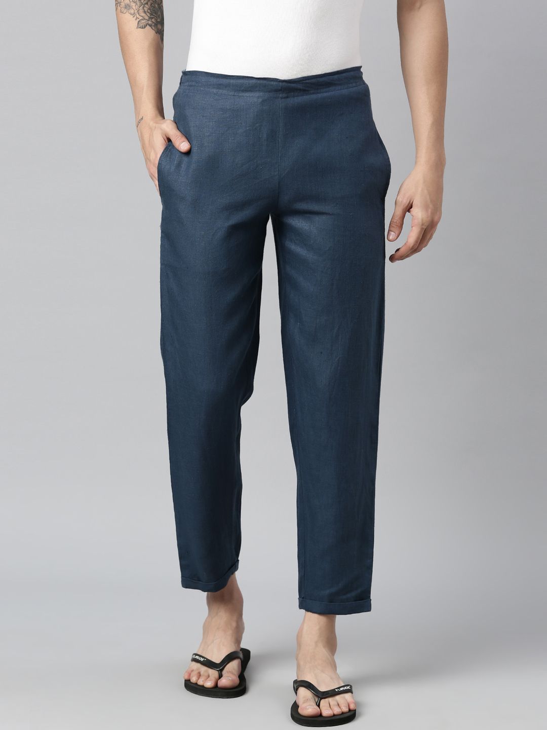 Ecentric Men Mid-Rise Hemp Lounge Pant
