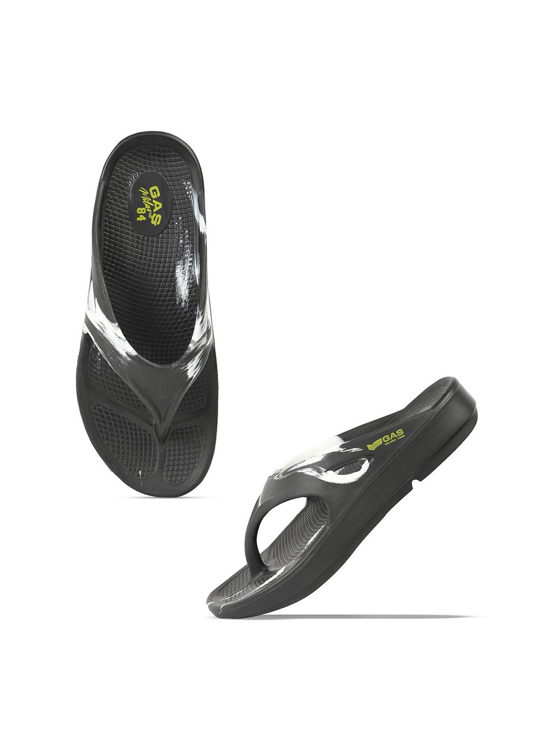 GAS Men StormSlip White Black Flip flops