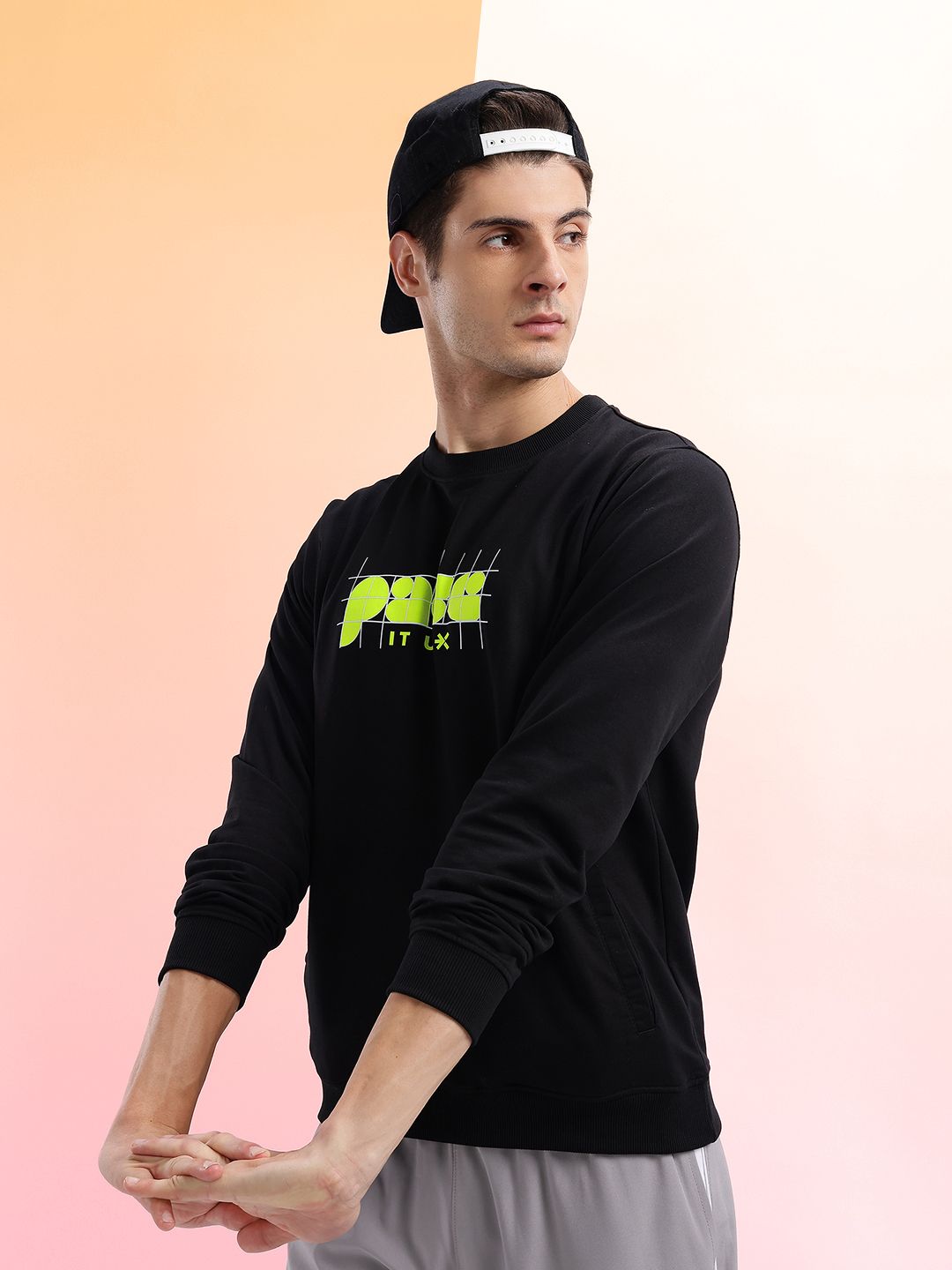 HRX by Hrithik Roshan Printed Running Sweatshirt