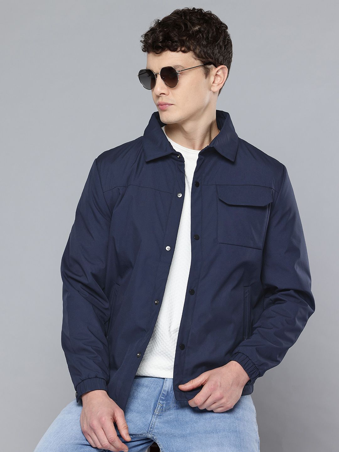 Fort Collins Solid Spread Collar Tailored Jacket