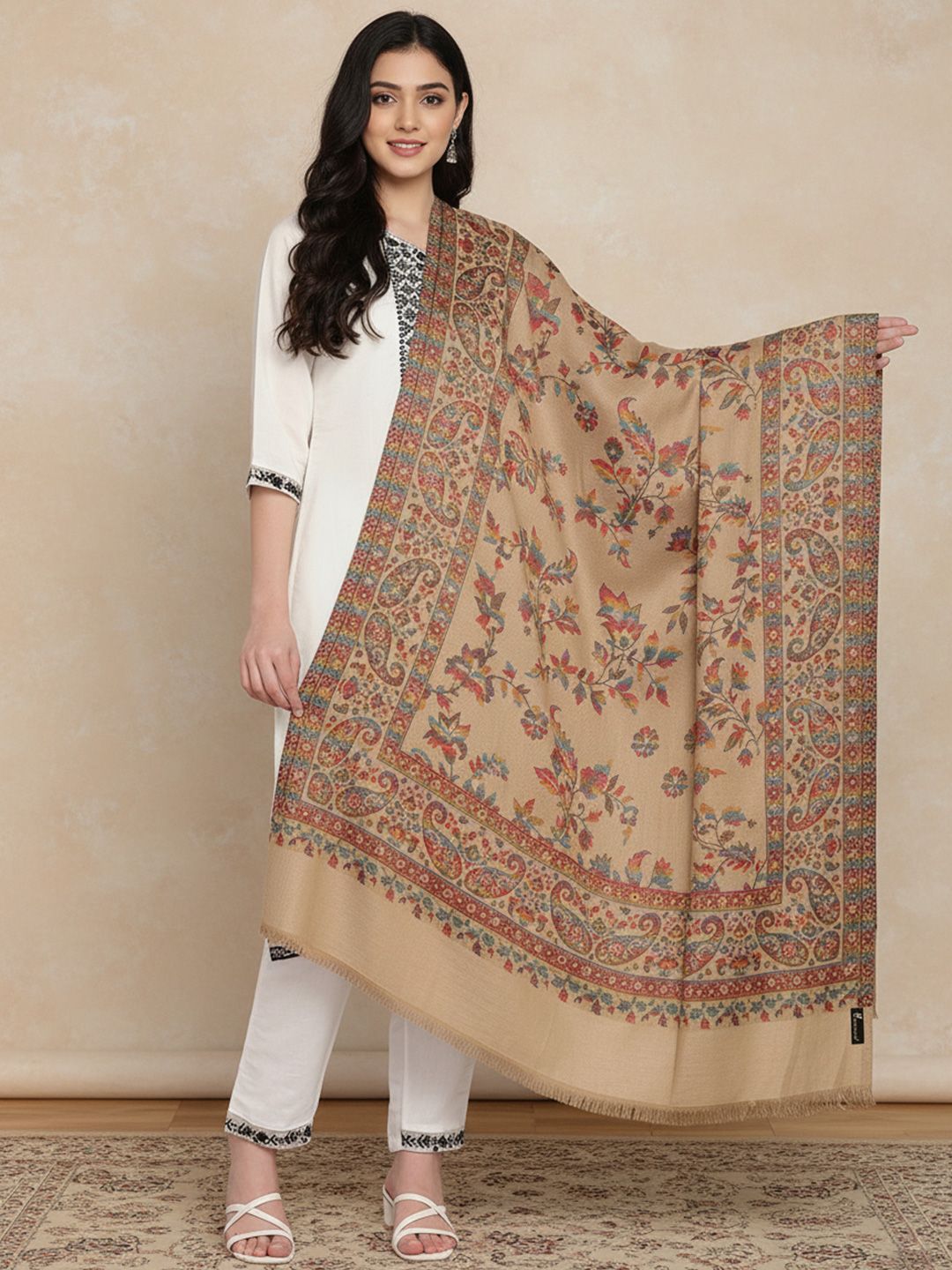Zamour Paisley Woven Design Shawl