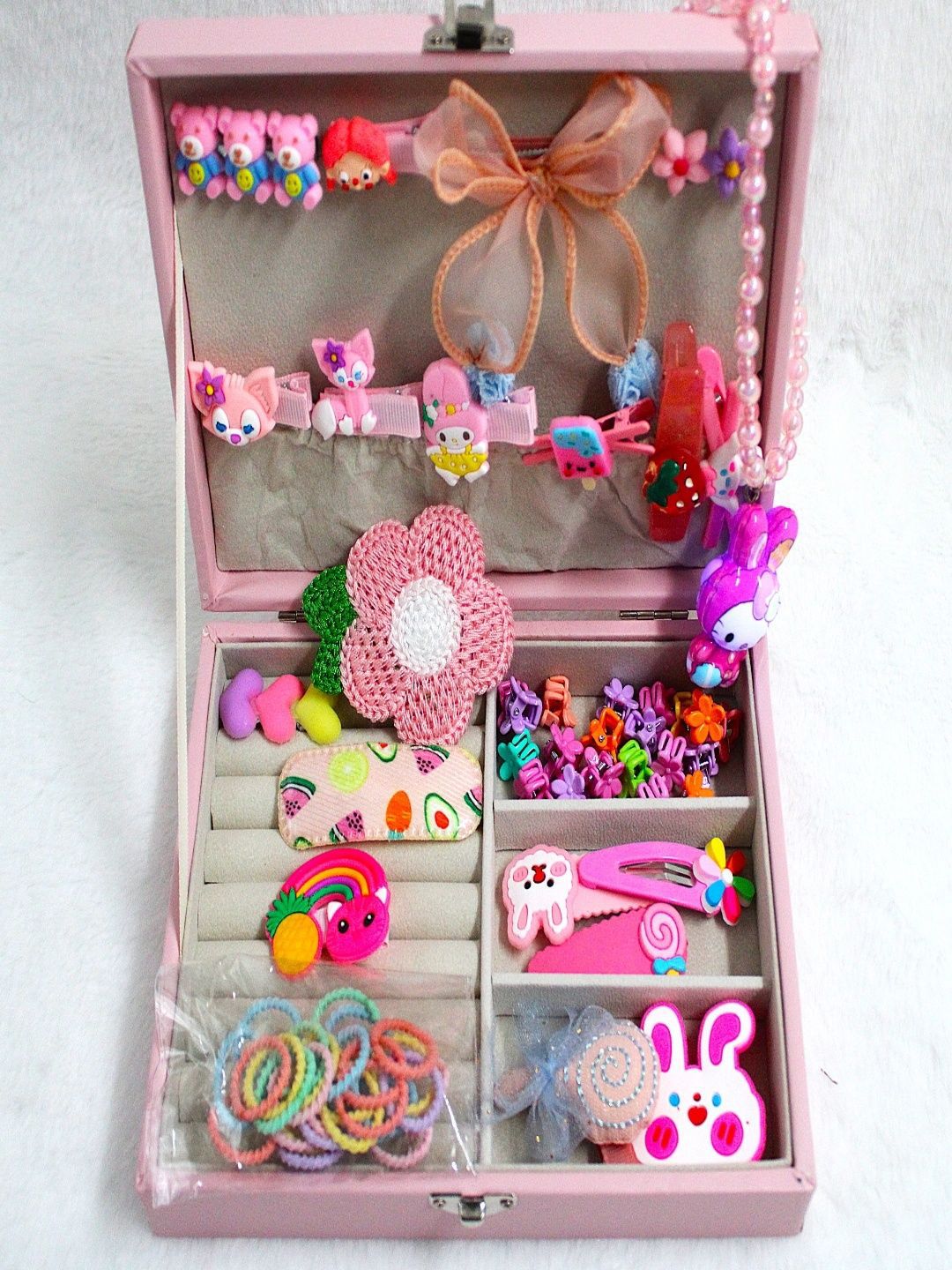 Buy KET KIDS Girls Set of 80 Plastic Hair Accessories Pink Gift