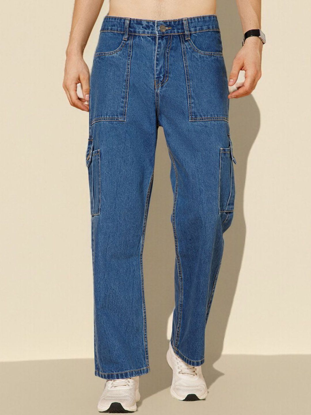Buy STUDIO NEXX Men Mid-Rise Baggy fit cargo Jeans - Jeans for Men