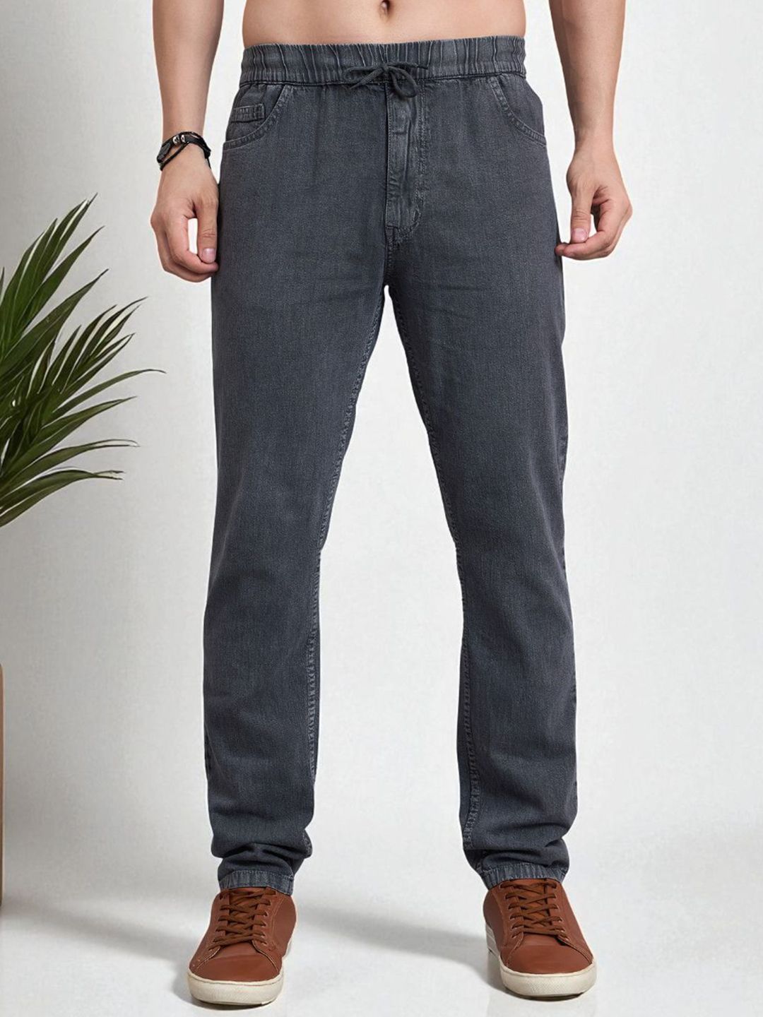 STUDIO NEXX Men Regular Fit Mid-Rise Dark Shade Jeans