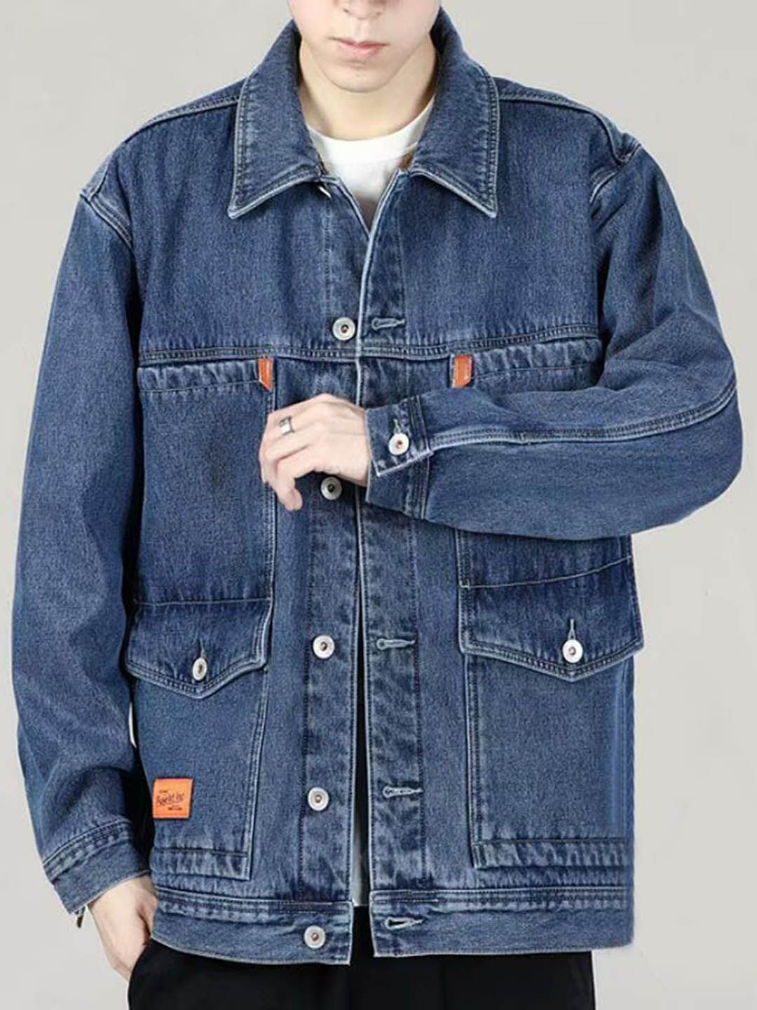 StyleCast x Revolte Men Windcheater Outdoor Jacket With Patchwork
