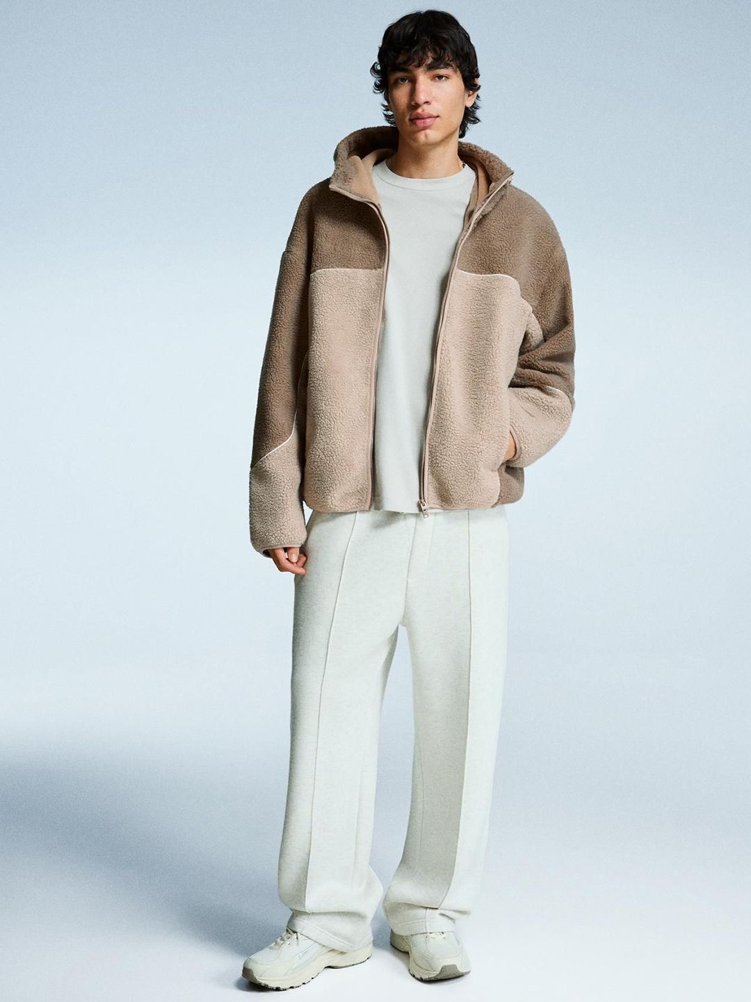 Bershka Faux shearling jacket