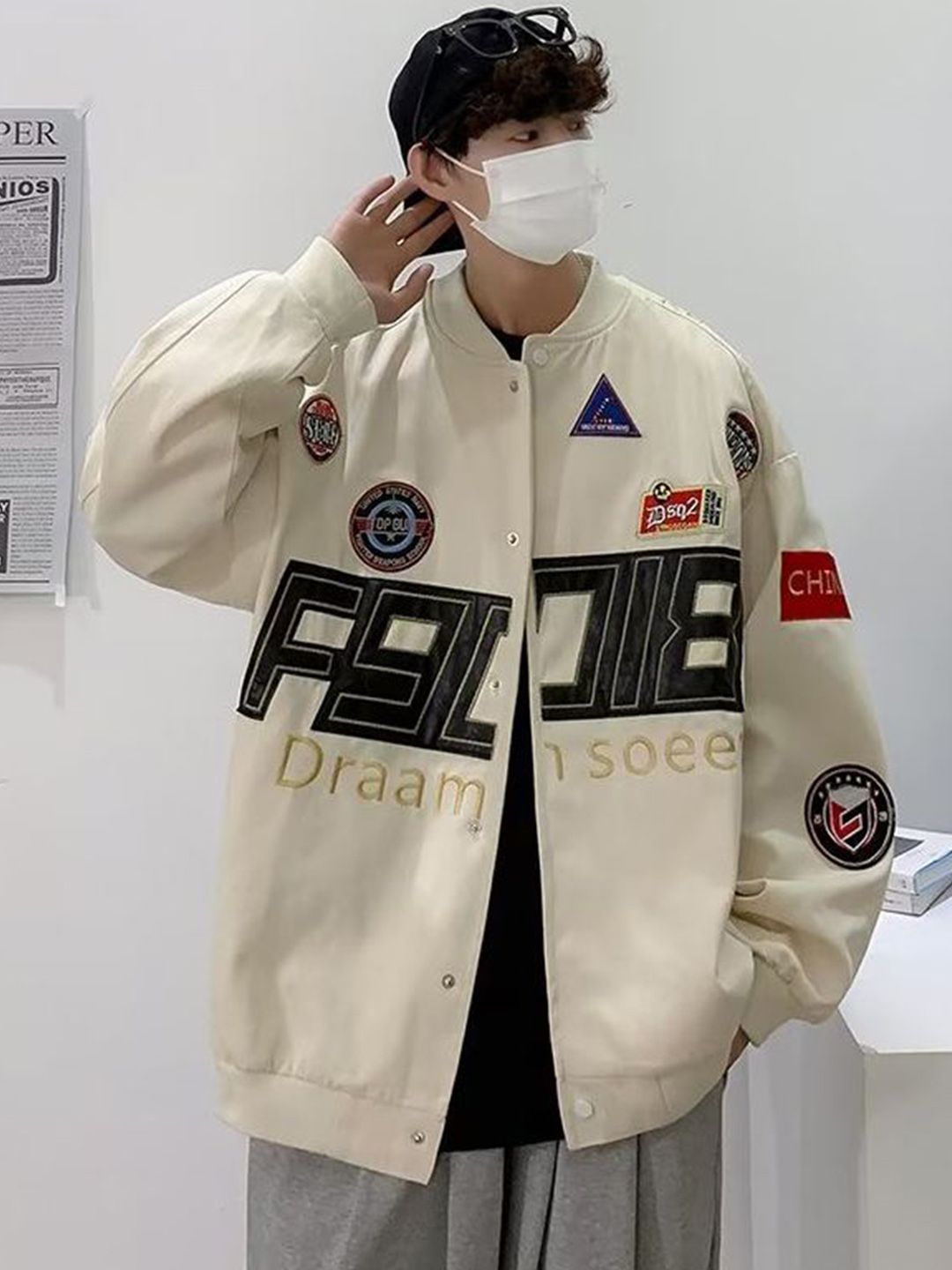 StyleCast x Revolte StyleCast Men Typography Printed Regular Tailored Jacket