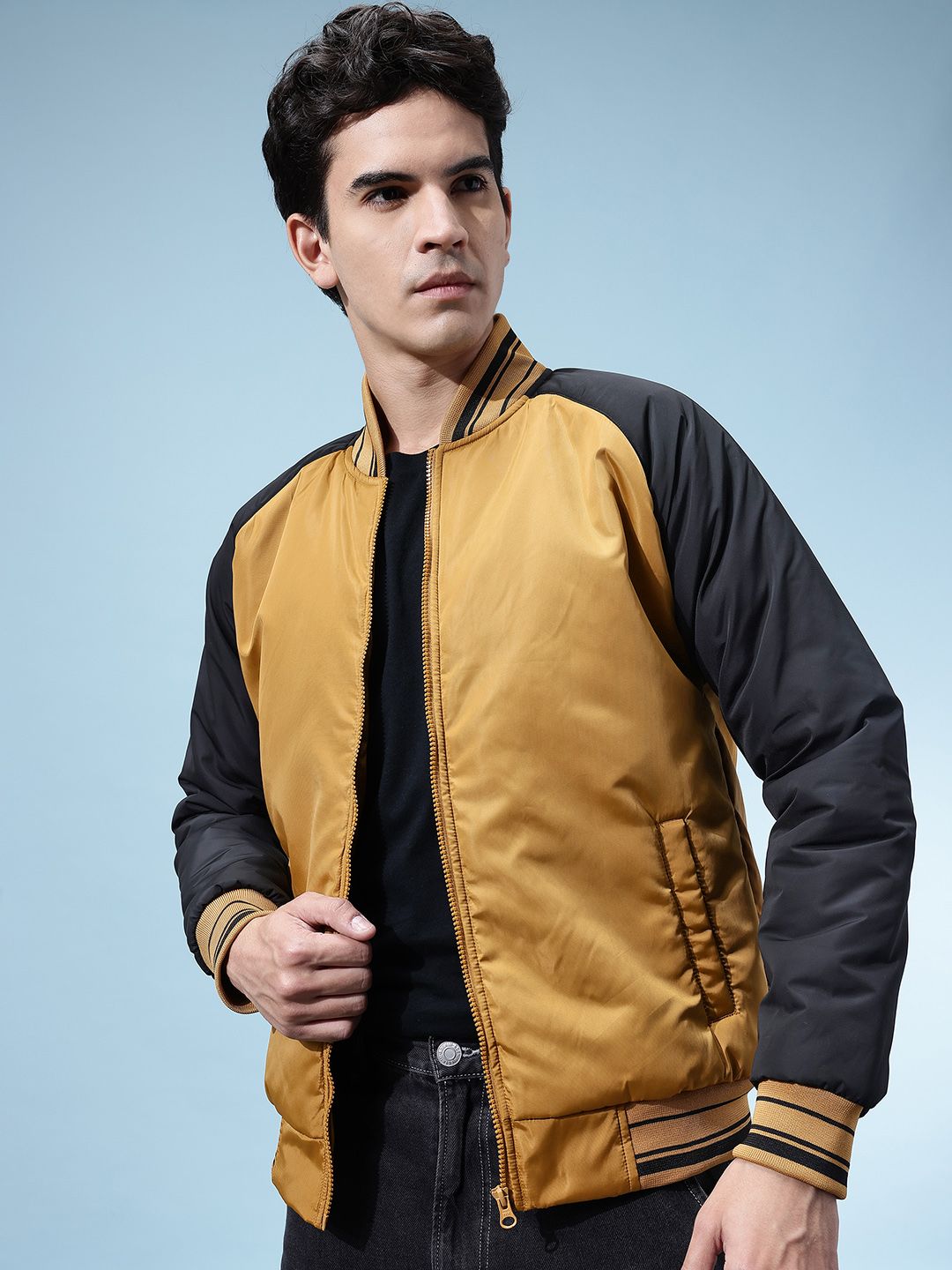 glitchez glitchez Raglan Sleeves Bomber Jacket