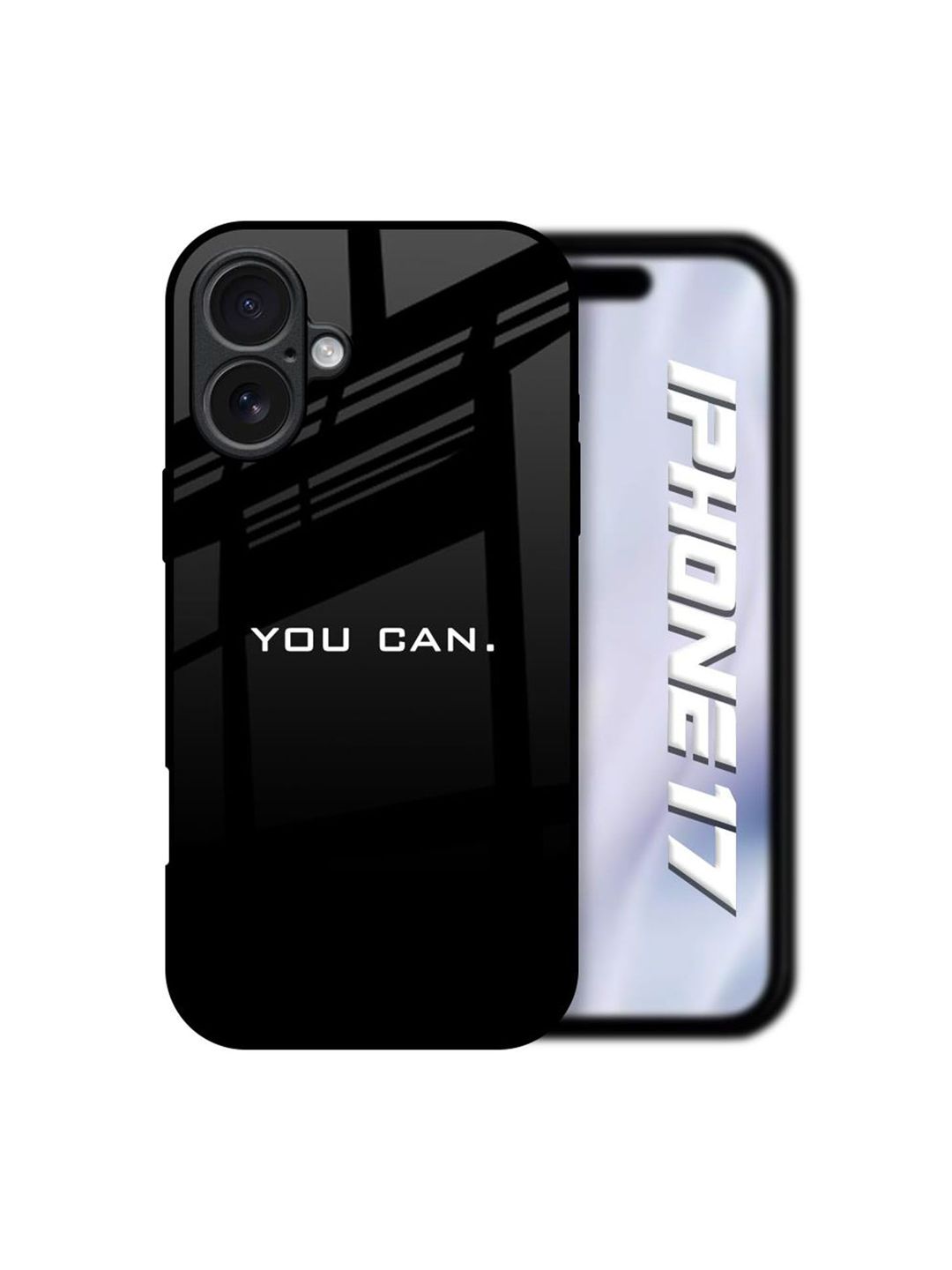 QRIOH Unisex You Can iPhone 17 Typography Shockproof Back Case
