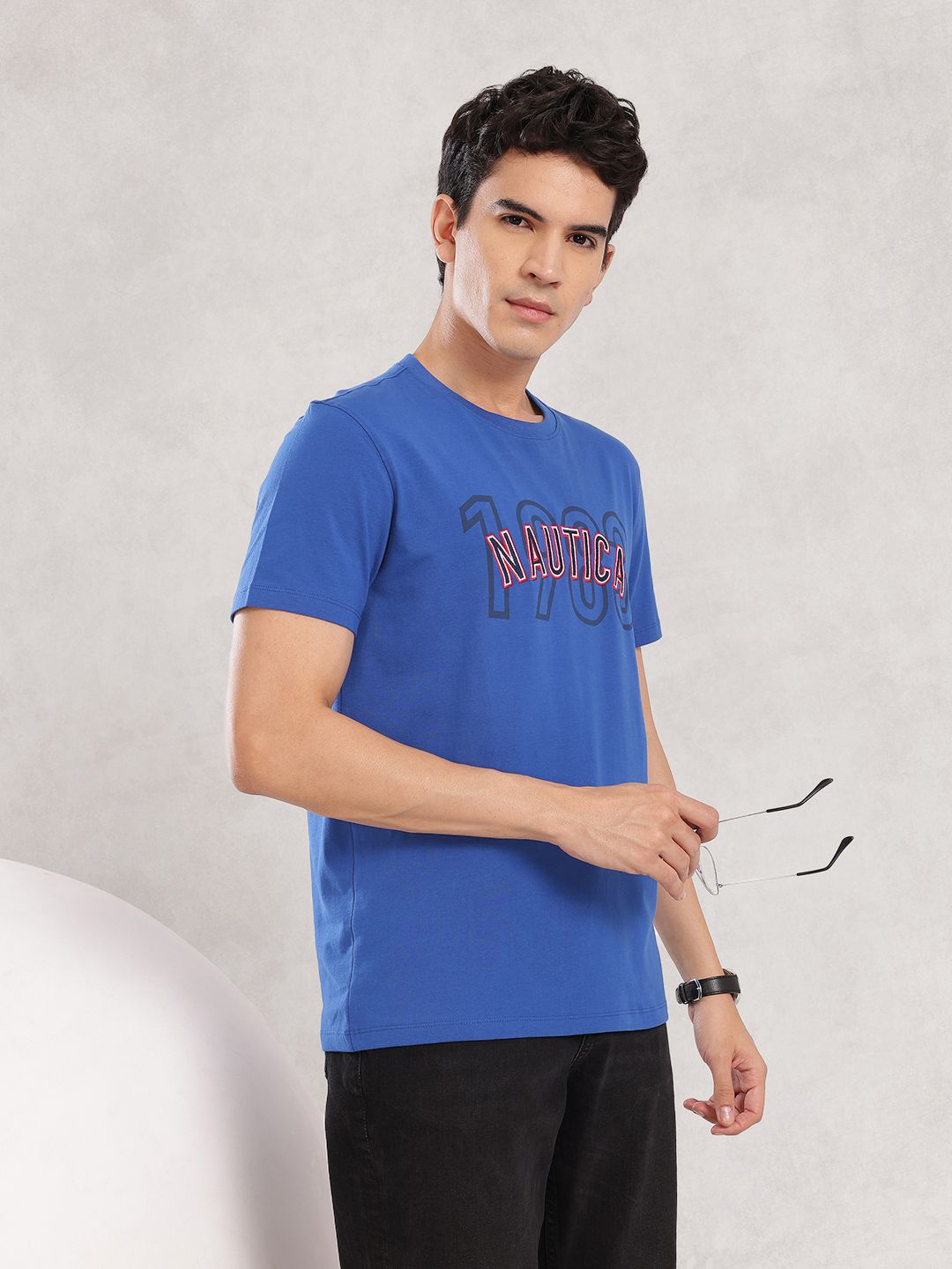 Nautica Brand Logo Applique T-shirt