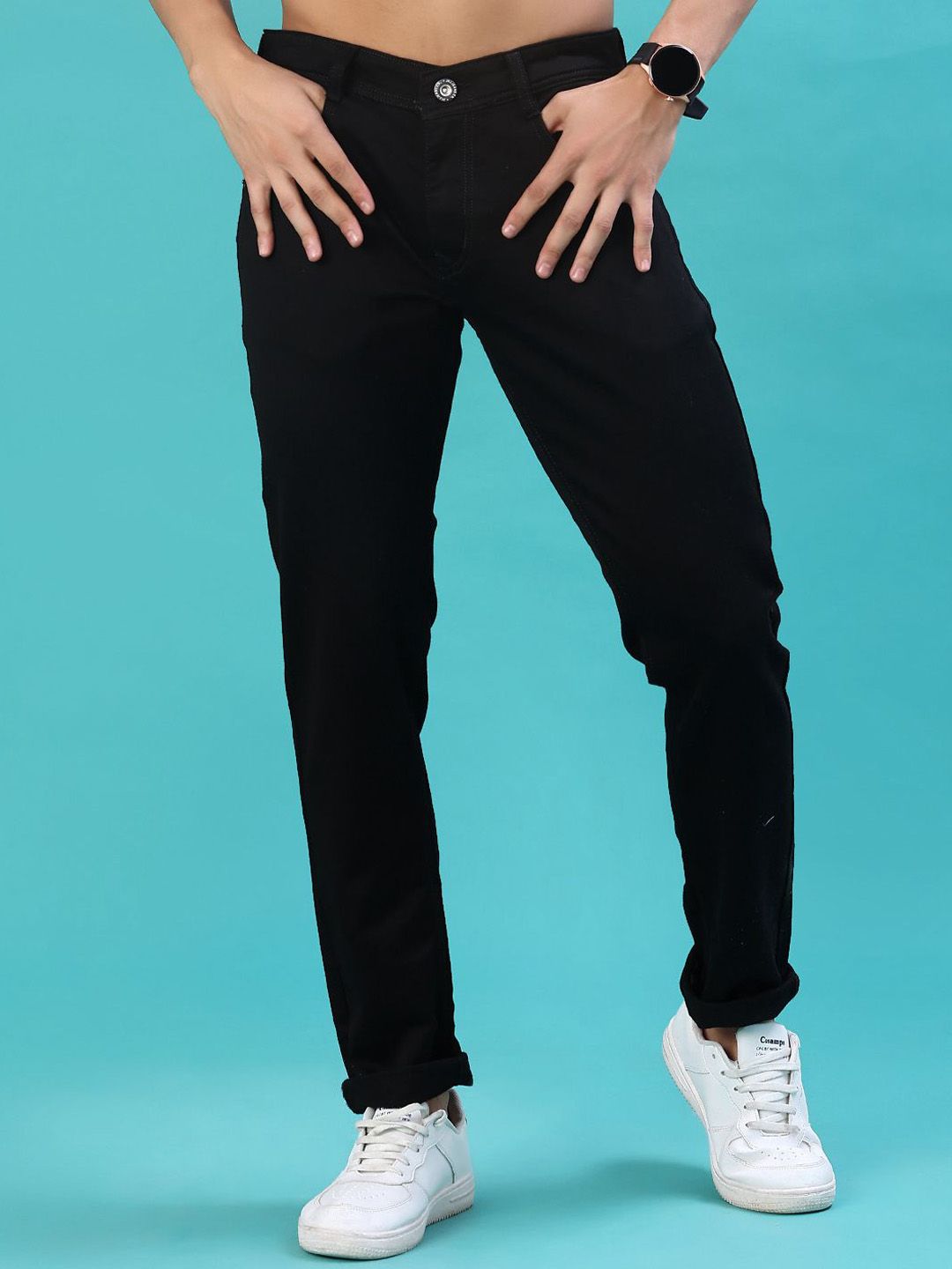 V-Mart Men Regular Fit Mid-Rise Stretchable Jeans