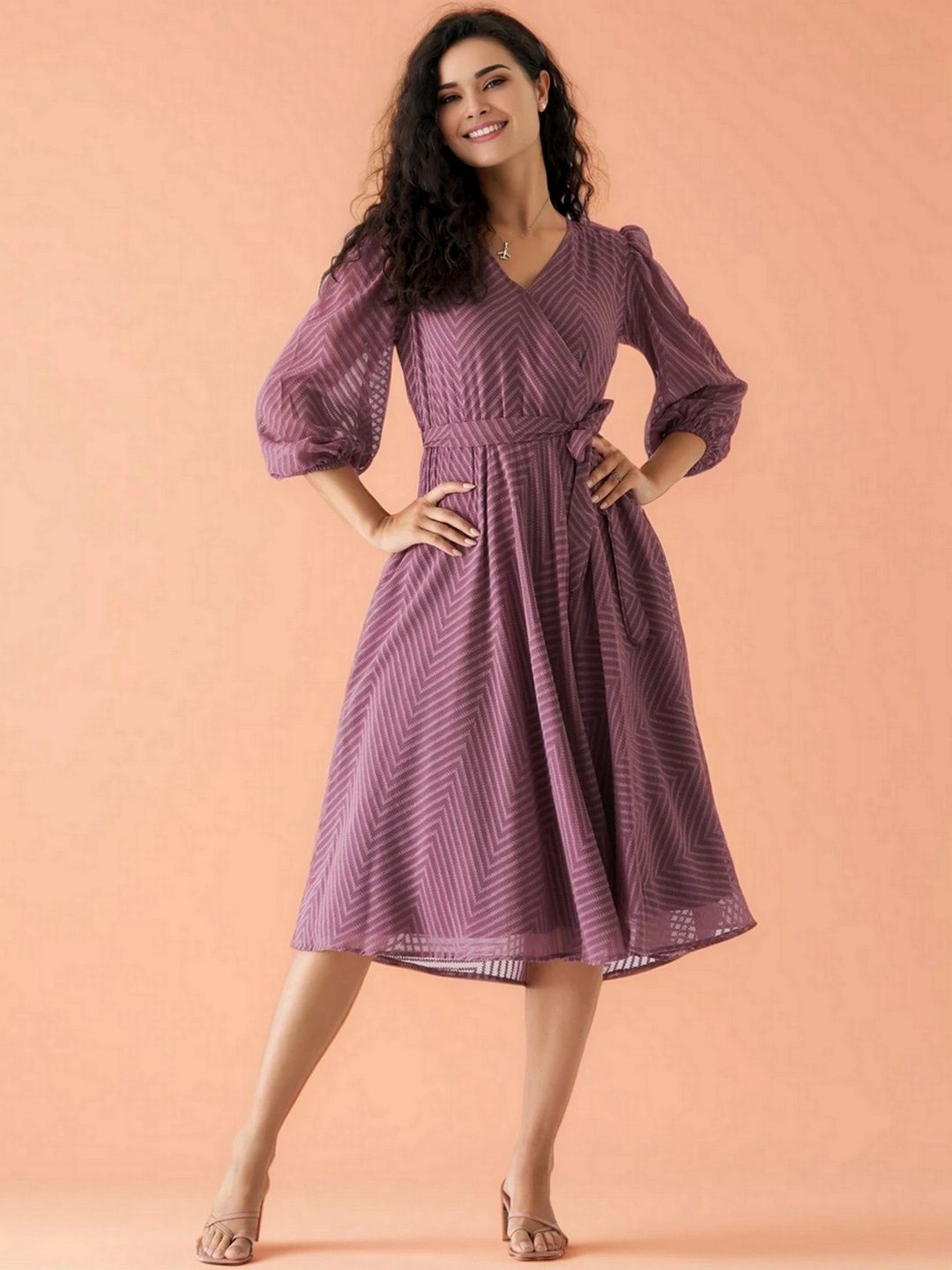 dressberry women long sleeves wrap maxi dress by myntra reviews Buy DressBerry Printed Wrap Tie-Up Maxi Dress - Dresses for Women 32522790