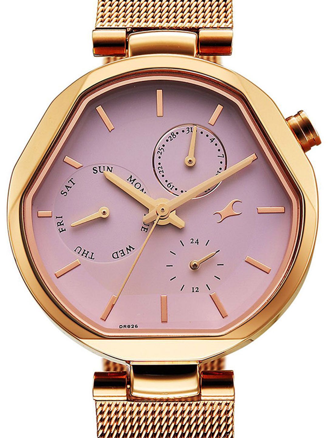 Buy Fastrack Tik Tok 5.0 Quartz Pink Shaped Dial Women's Watch