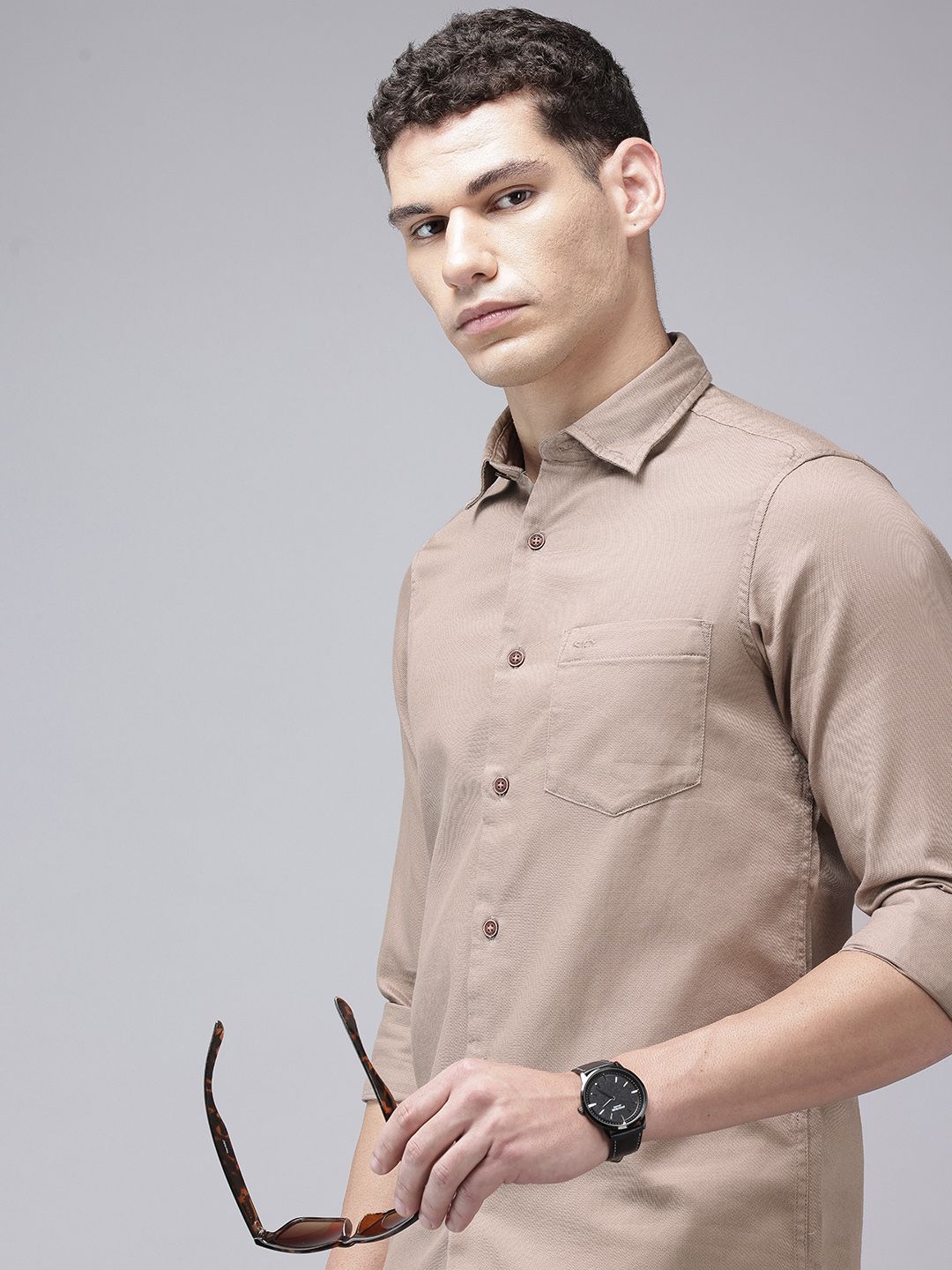 ColorPlus ColorPlus Slim Fit Pure Cotton Casual Shirt