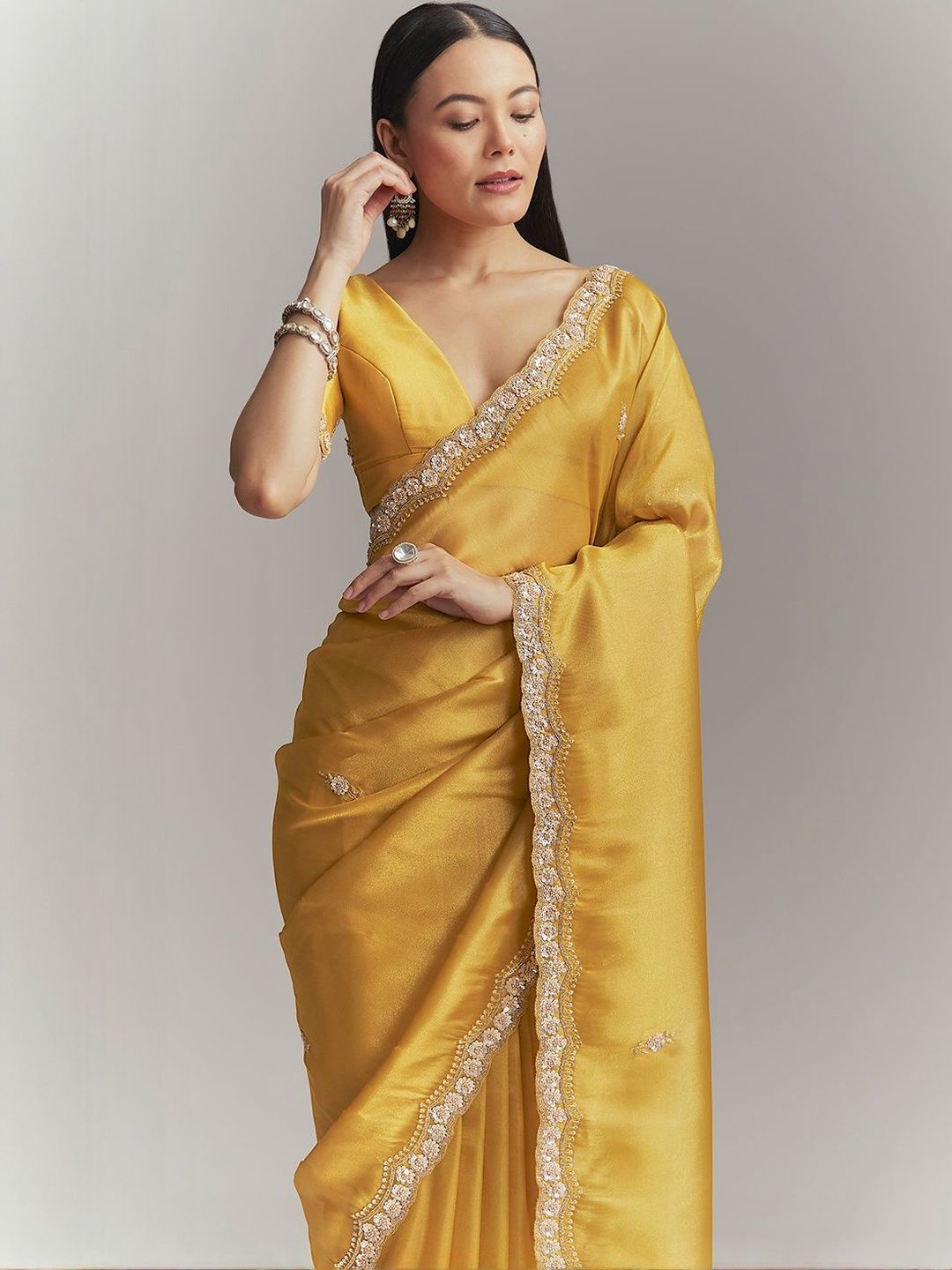 KALKI Fashion KALKI Fashion Embellished Sequinned Saree