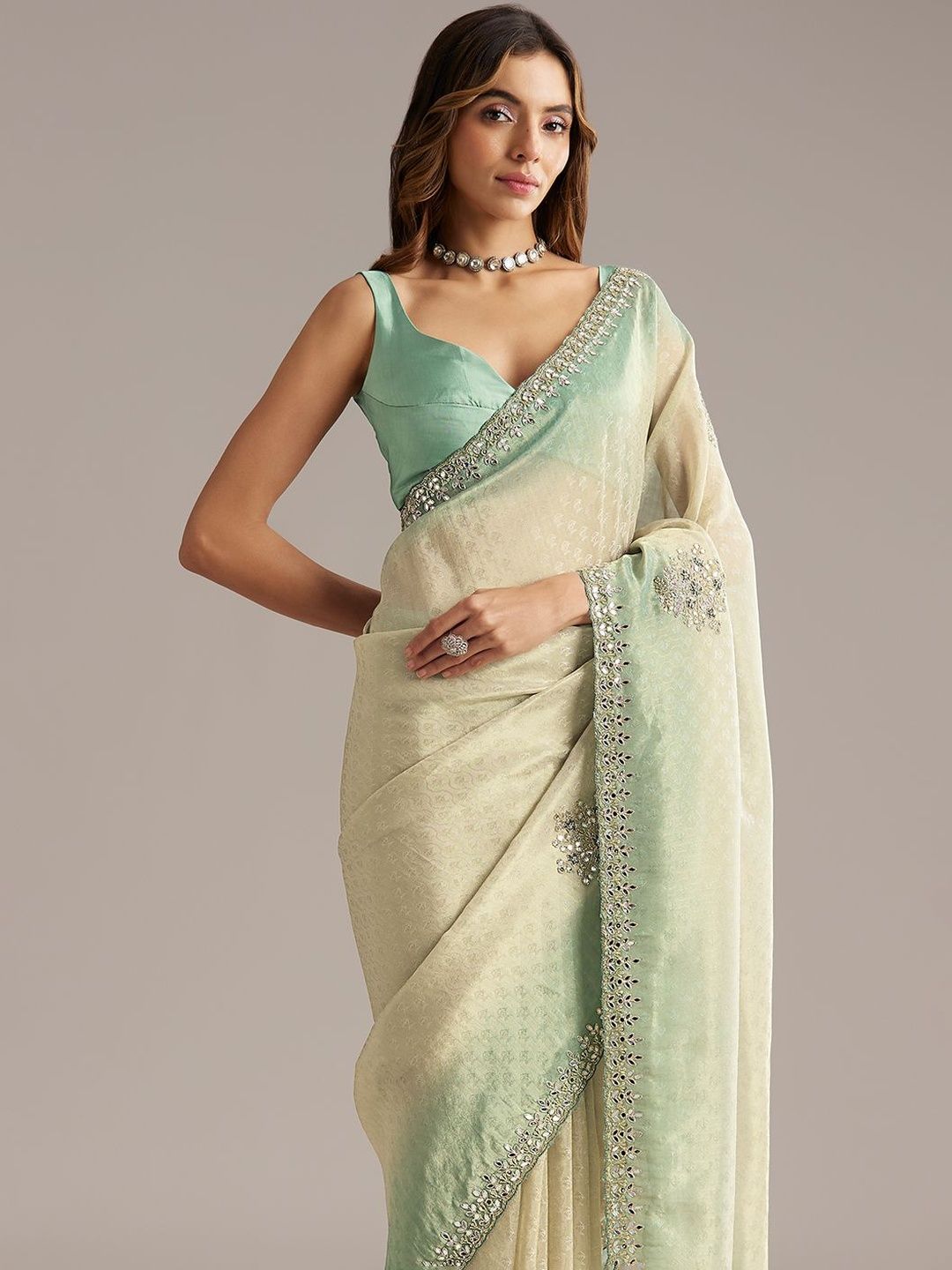 KALKI Fashion KALKI Fashion Embellished Sequinned Saree