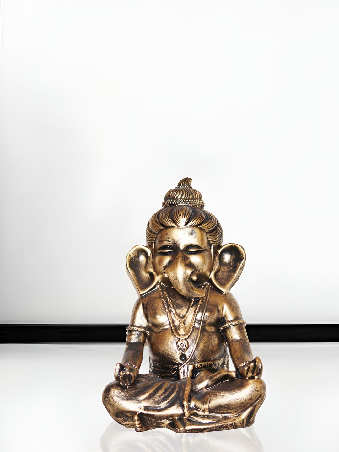 MISS PEACH Gold-Toned Religious Idol Showpiece