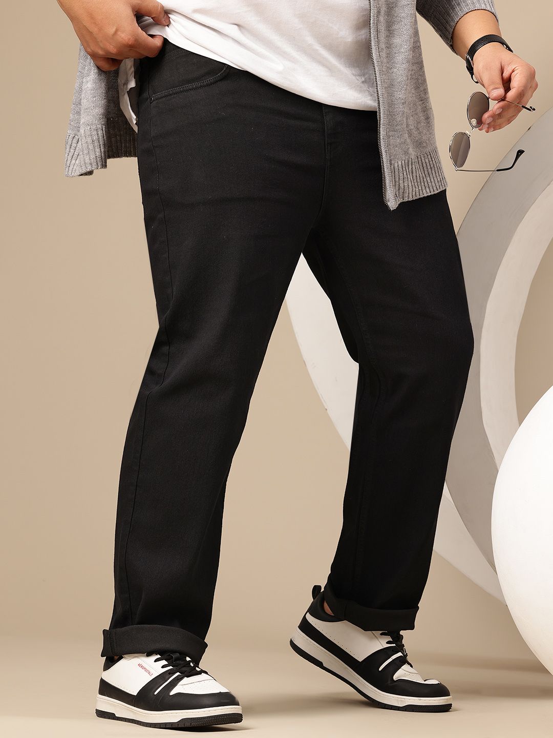 Sztori Plus Size Regular Fit Mid-Rise Stretchable Jeans