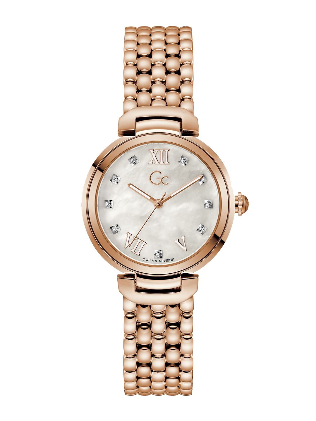 Buy Guess Collection Round 34mm White Dial Analog Women Watch