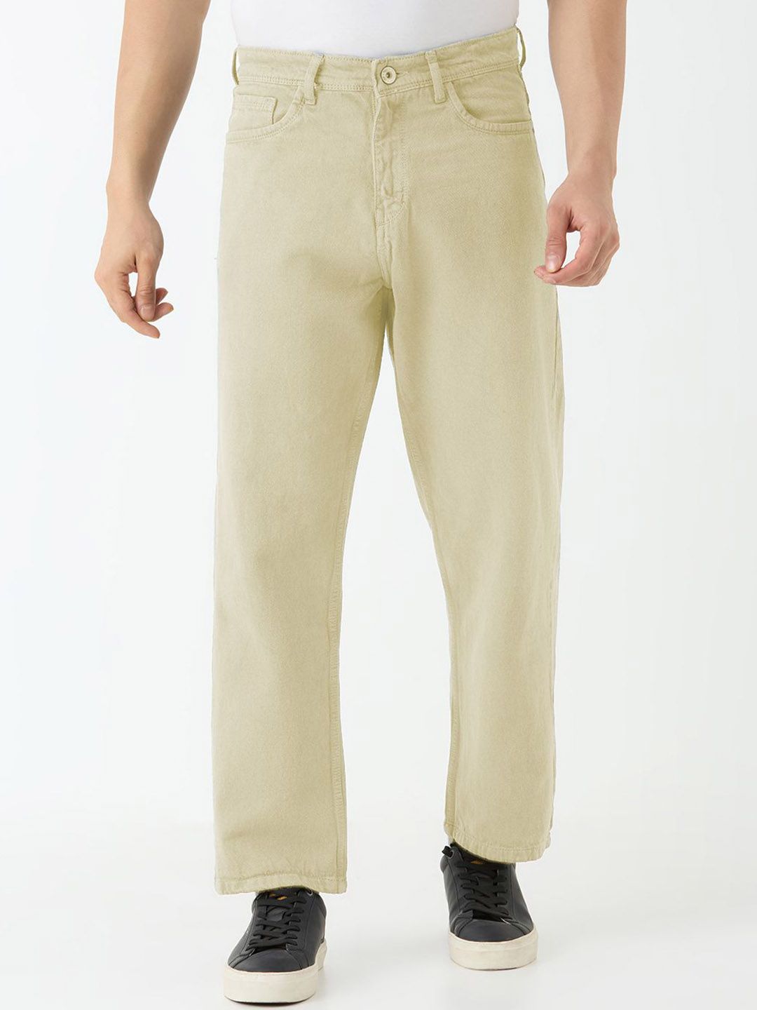 TCI Men Straight Fit Mid-Rise Jeans