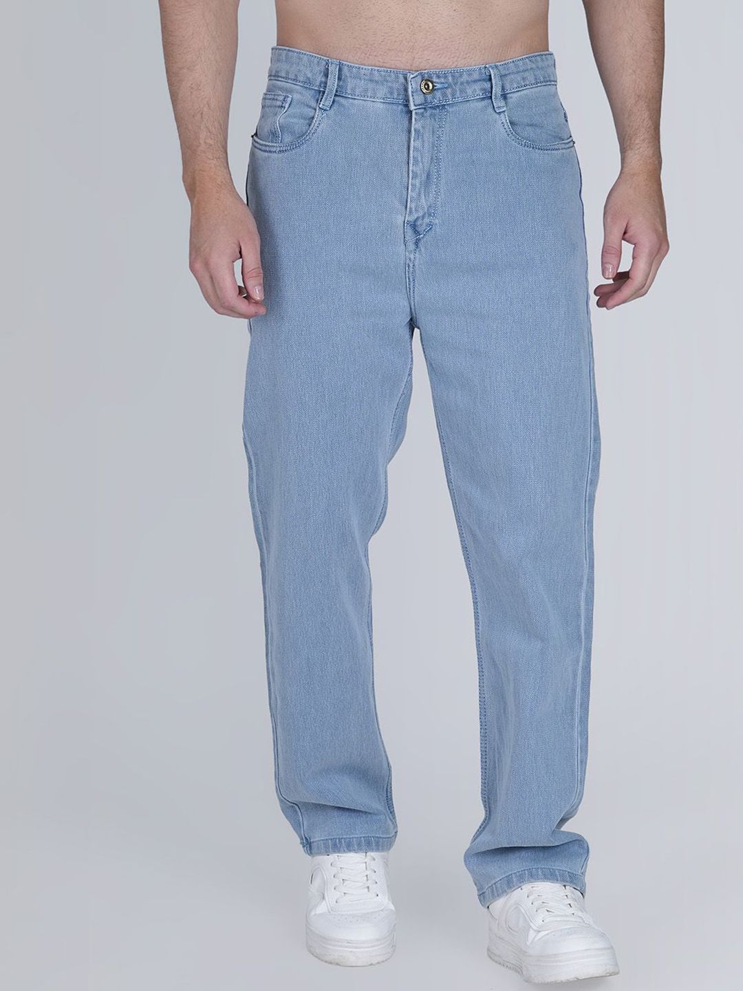 MM-21 Men Cotton Baggy Fit Mid-Rise Stretchable Jeans