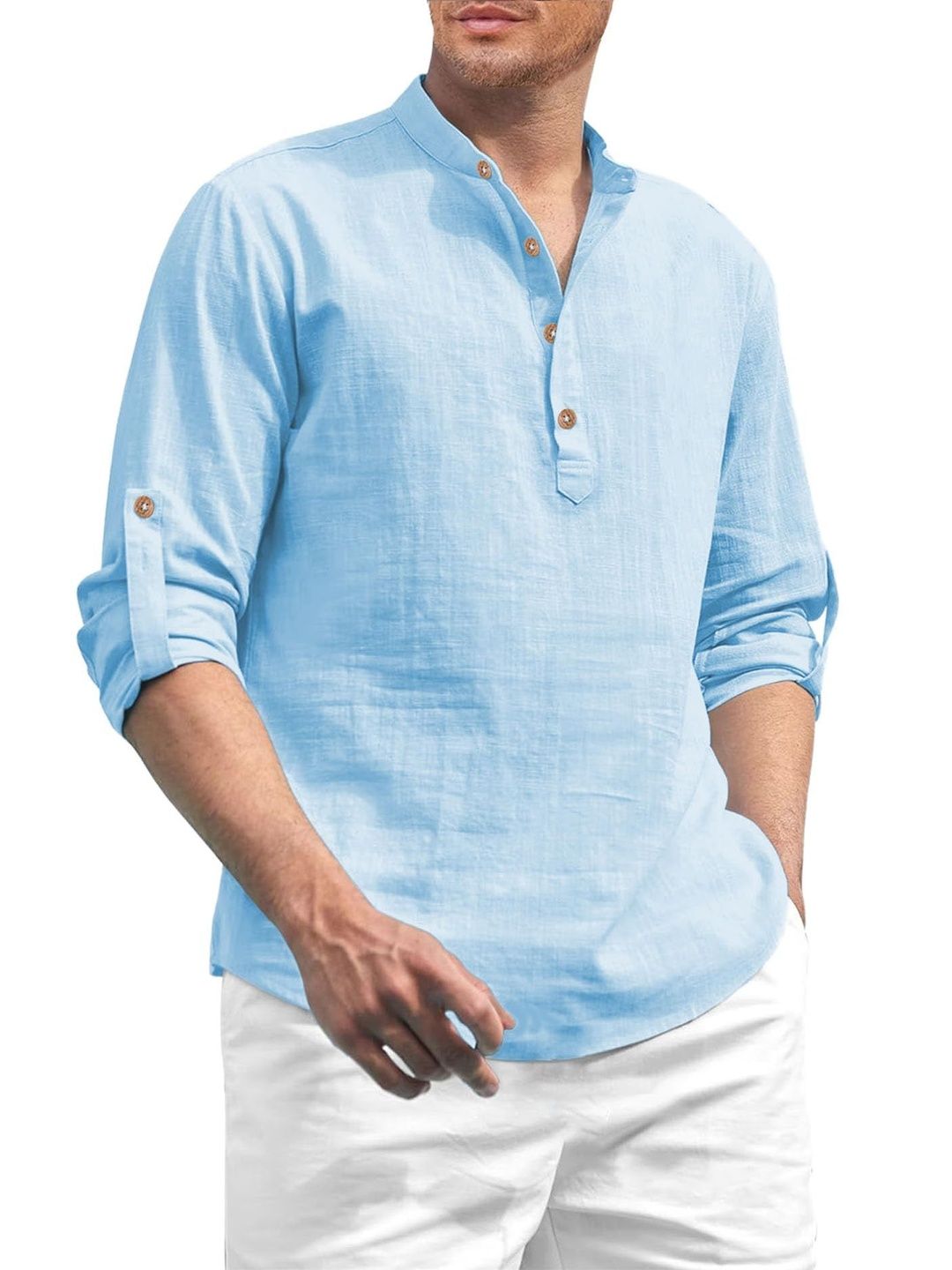 Edin Men Blue Kurtas