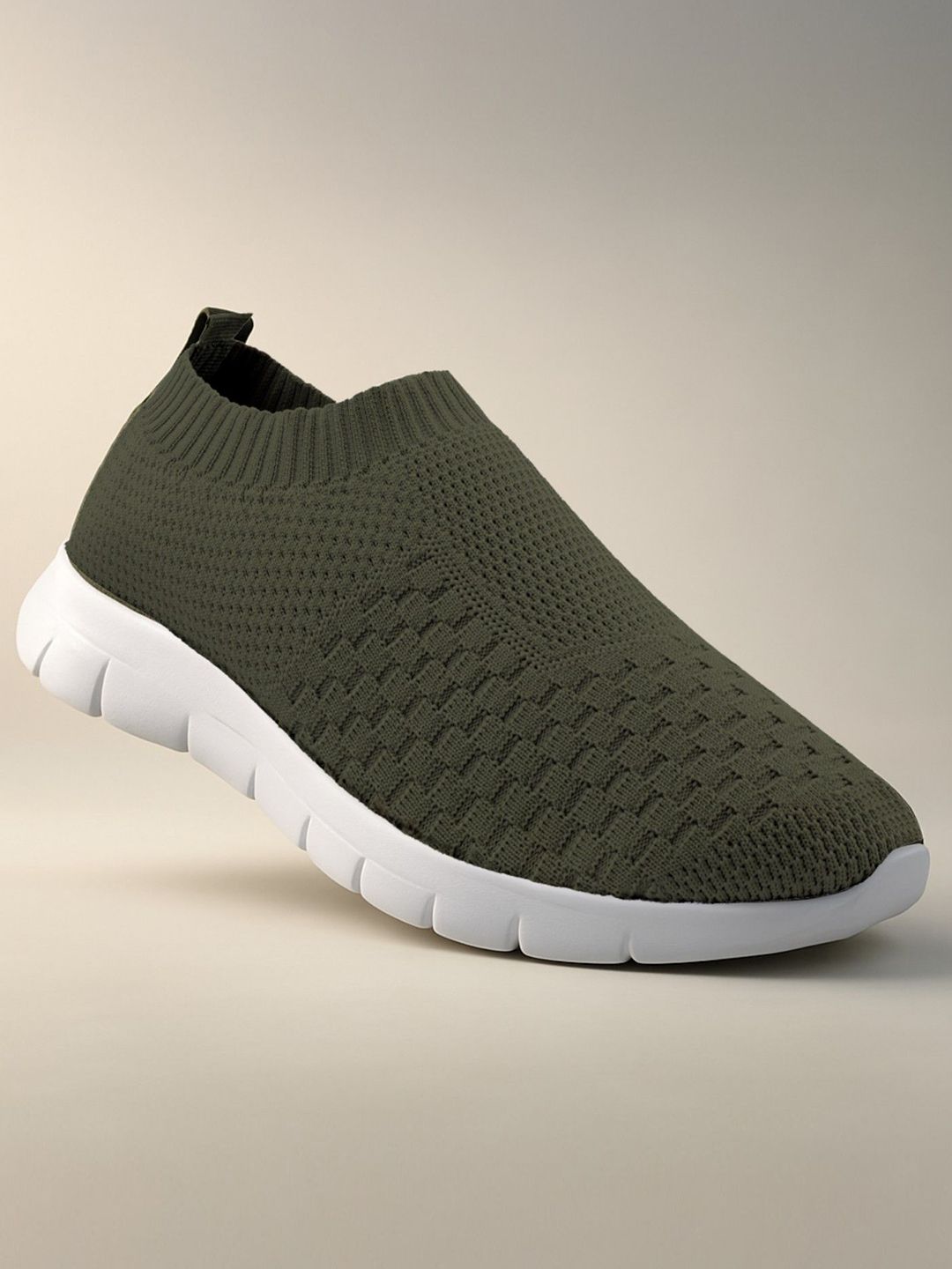 KRAASA Men Textile Running Lightweight Slip-On Non-Marking Shoes