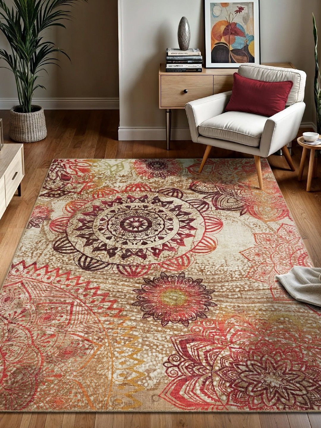 Kaleen India Anti-Skid Backing Washable Indoor-Outdoor Rugs