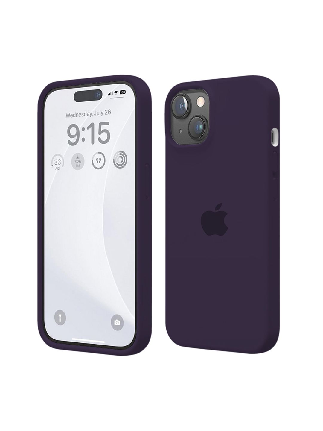 INNOPACE Unisex iPhone 13 Solid Sleek Grip Scratch & Impact Resistant Back Case