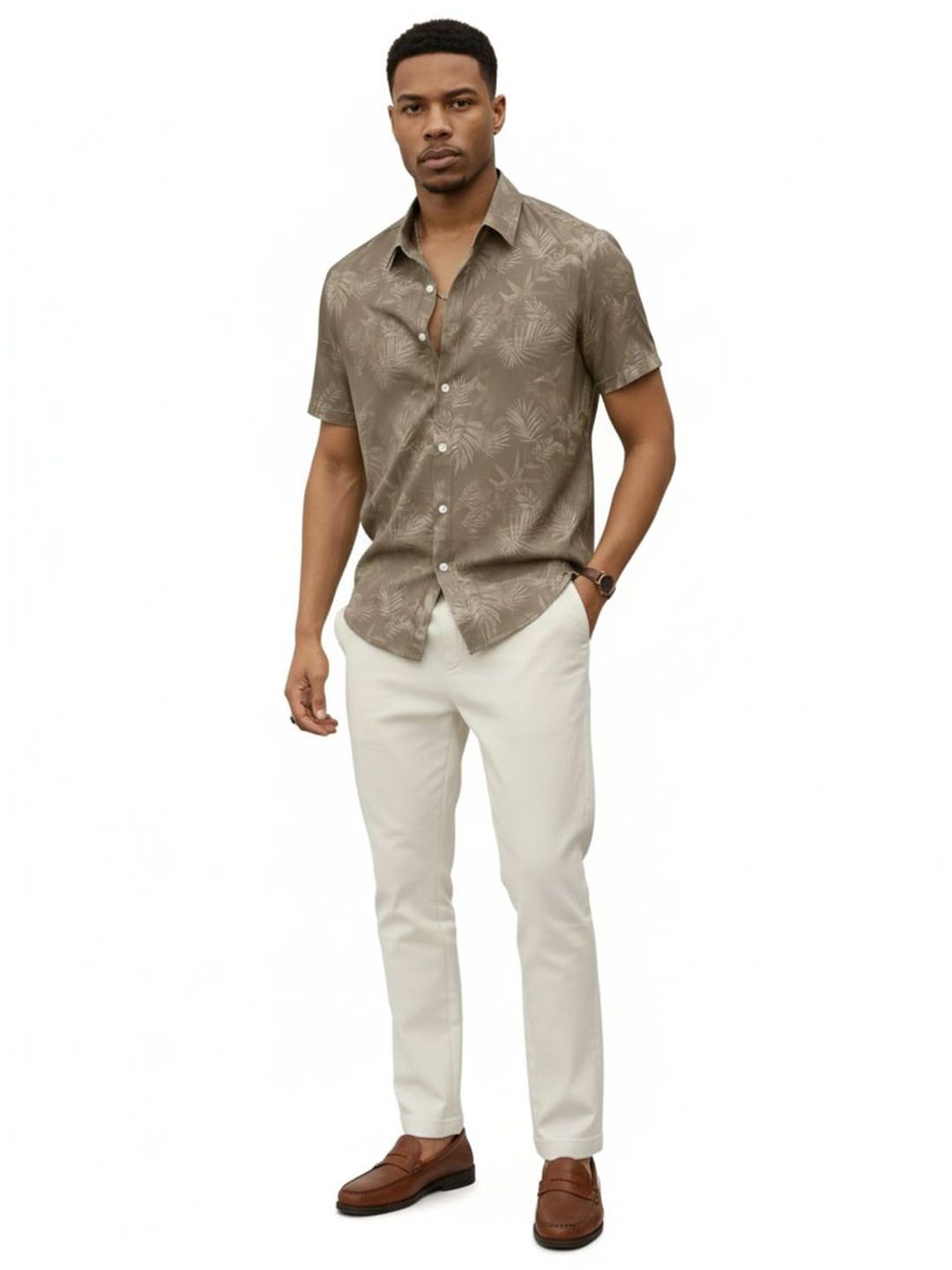 Buy R.Code by The Roadster Lifestyle Co. Men Floral Printed Spread