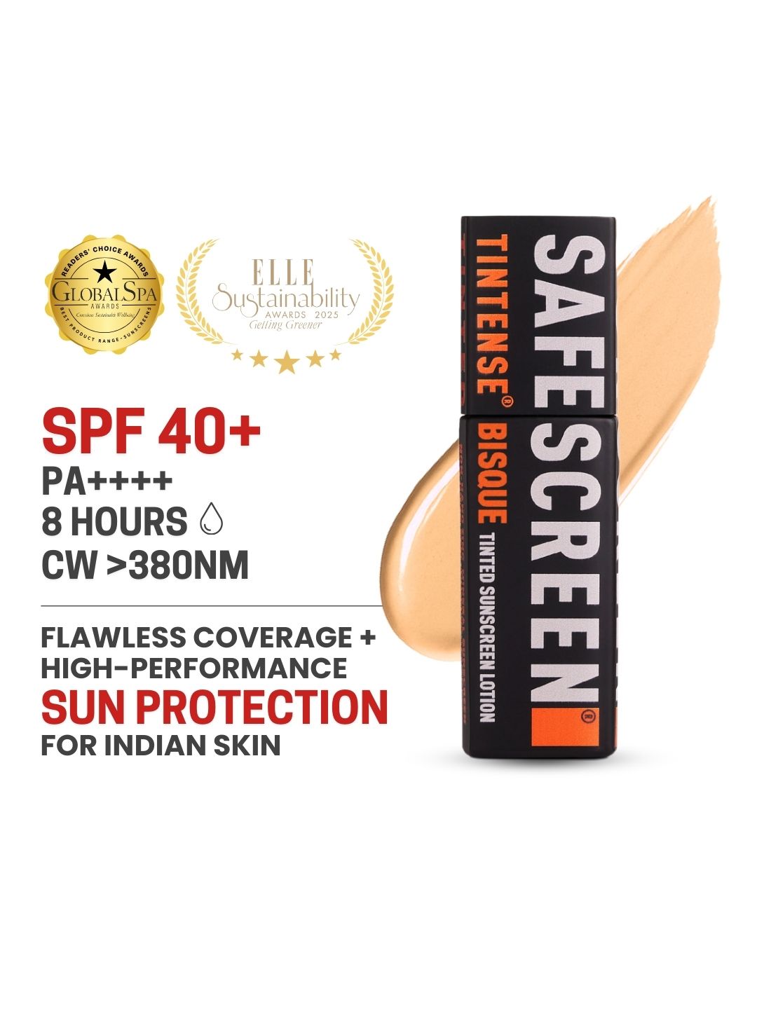 Buy CHOSEN Safescreen Tintense Tinted Sunscreen Lotion SPF 40+