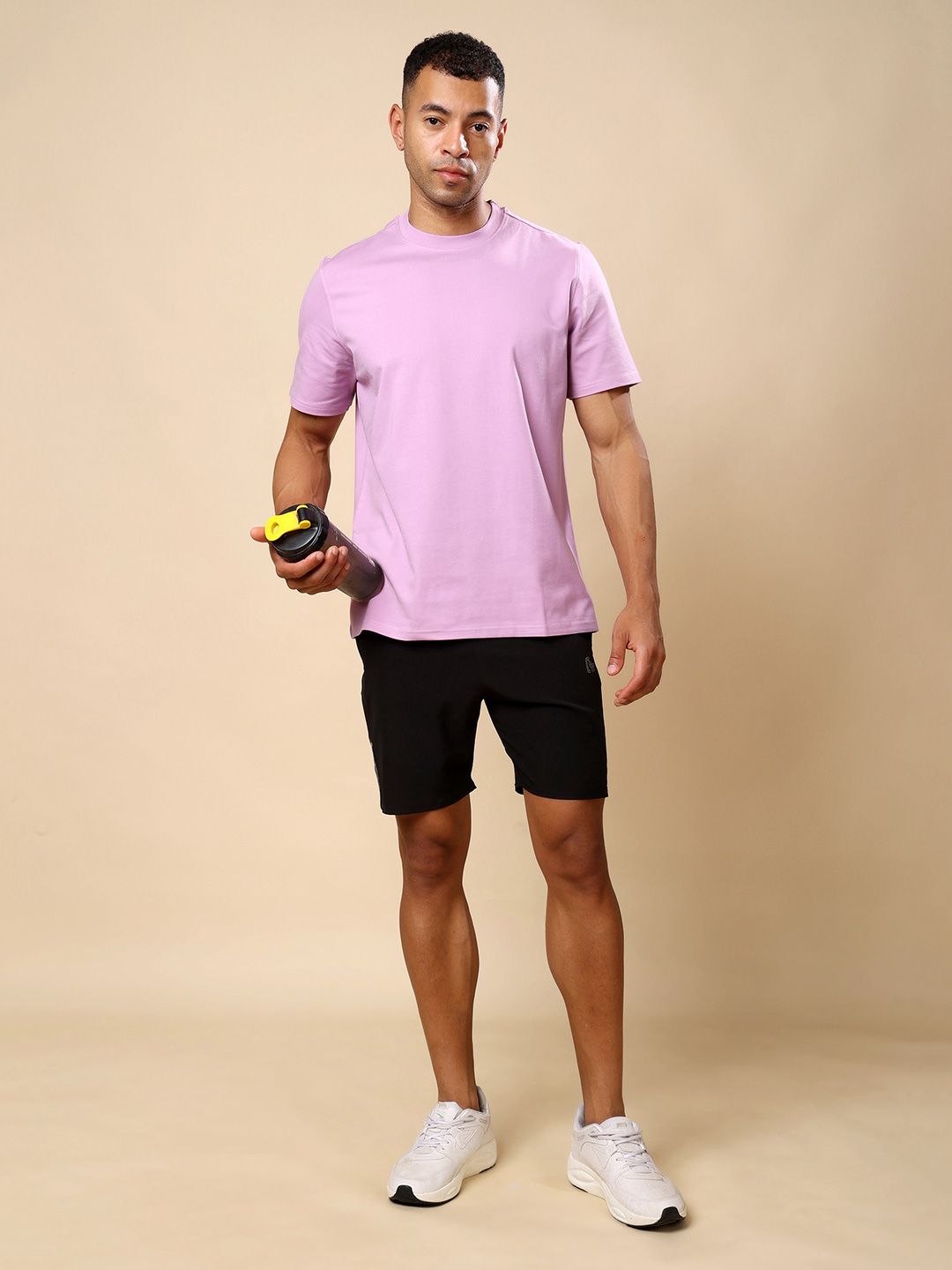 THEFITTHEORY Solid Breathable Rapid Dry Training T-shirt