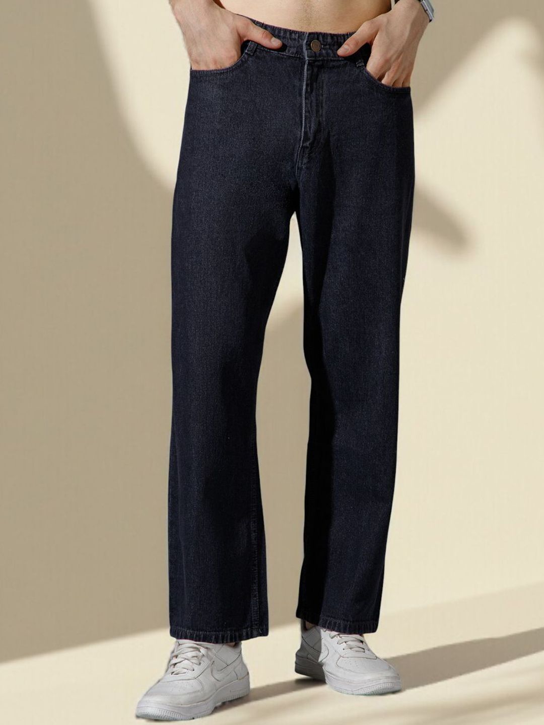 R.Code by The Roadster Life Co. Men Baggy Fit Mid-Rise Jeans